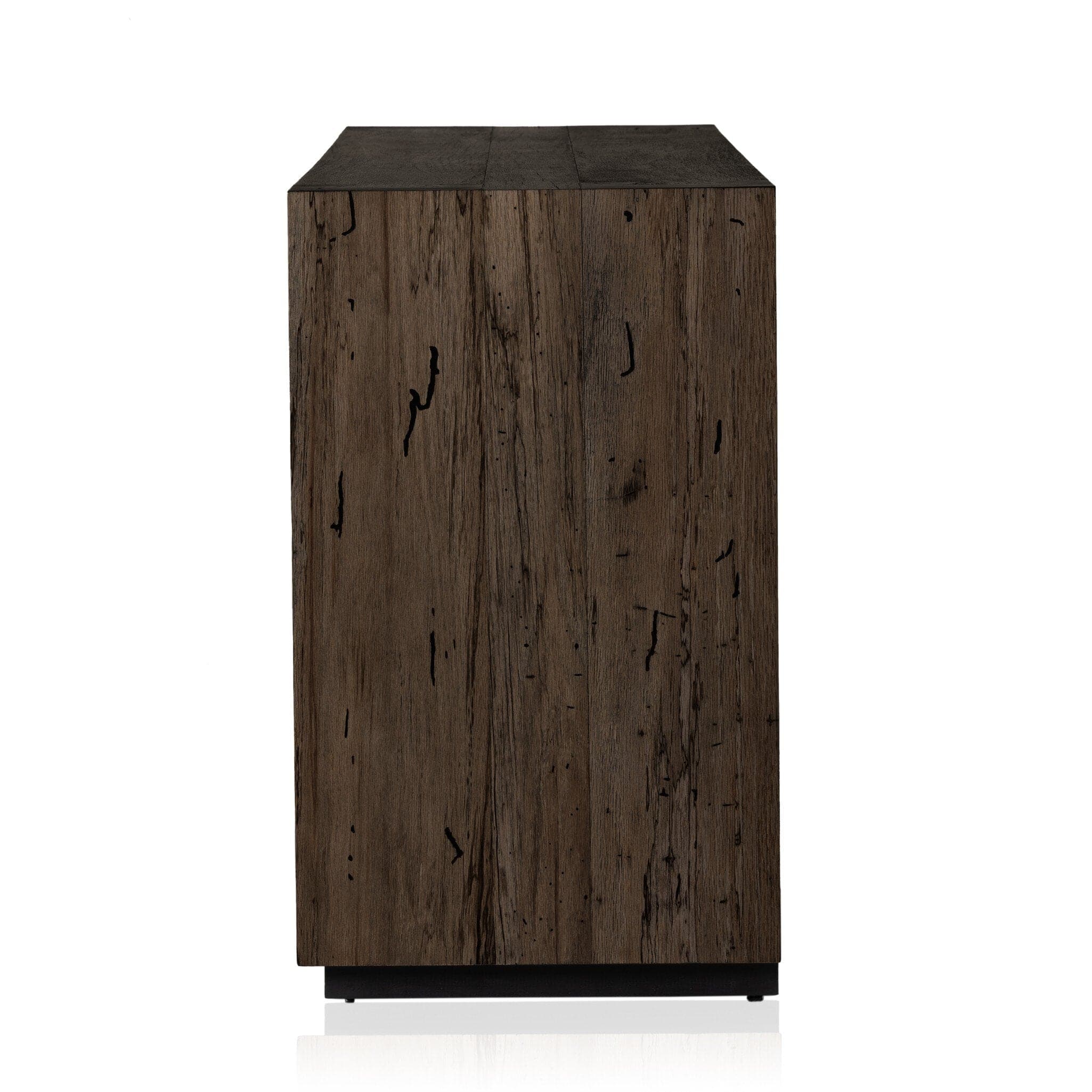 Abaso Sideboard - Ebony Rustic Wormwood Oak