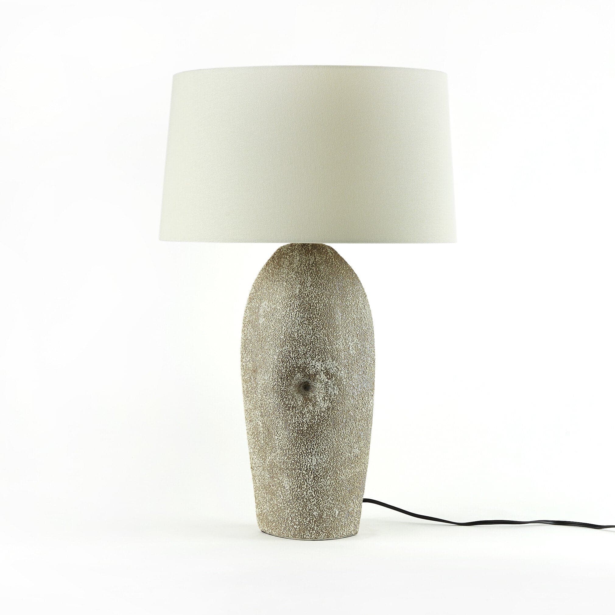 Kusa Table Lamp - Vintage Brown Porcelain Ceramic