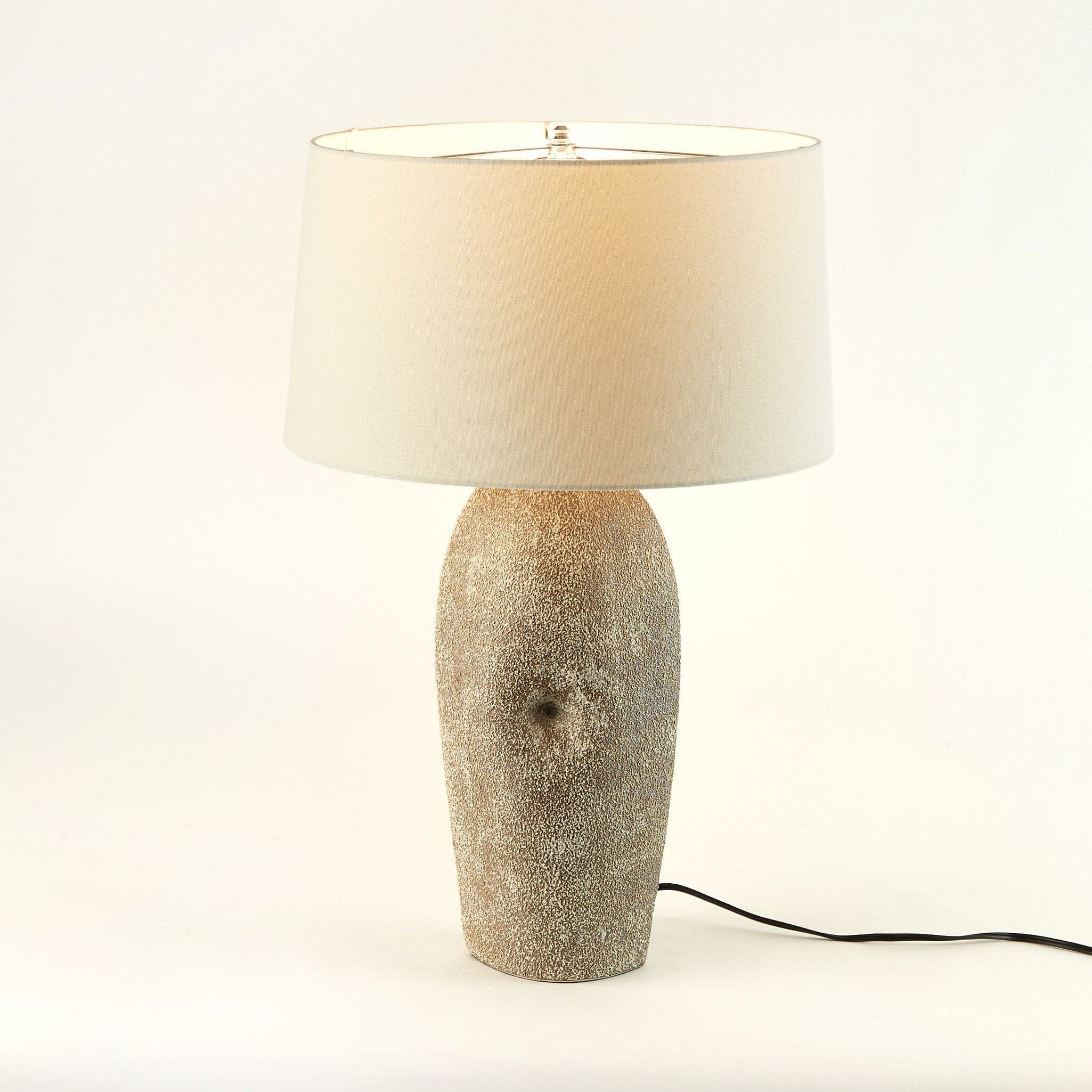 Kusa Table Lamp - Vintage Brown Porcelain Ceramic