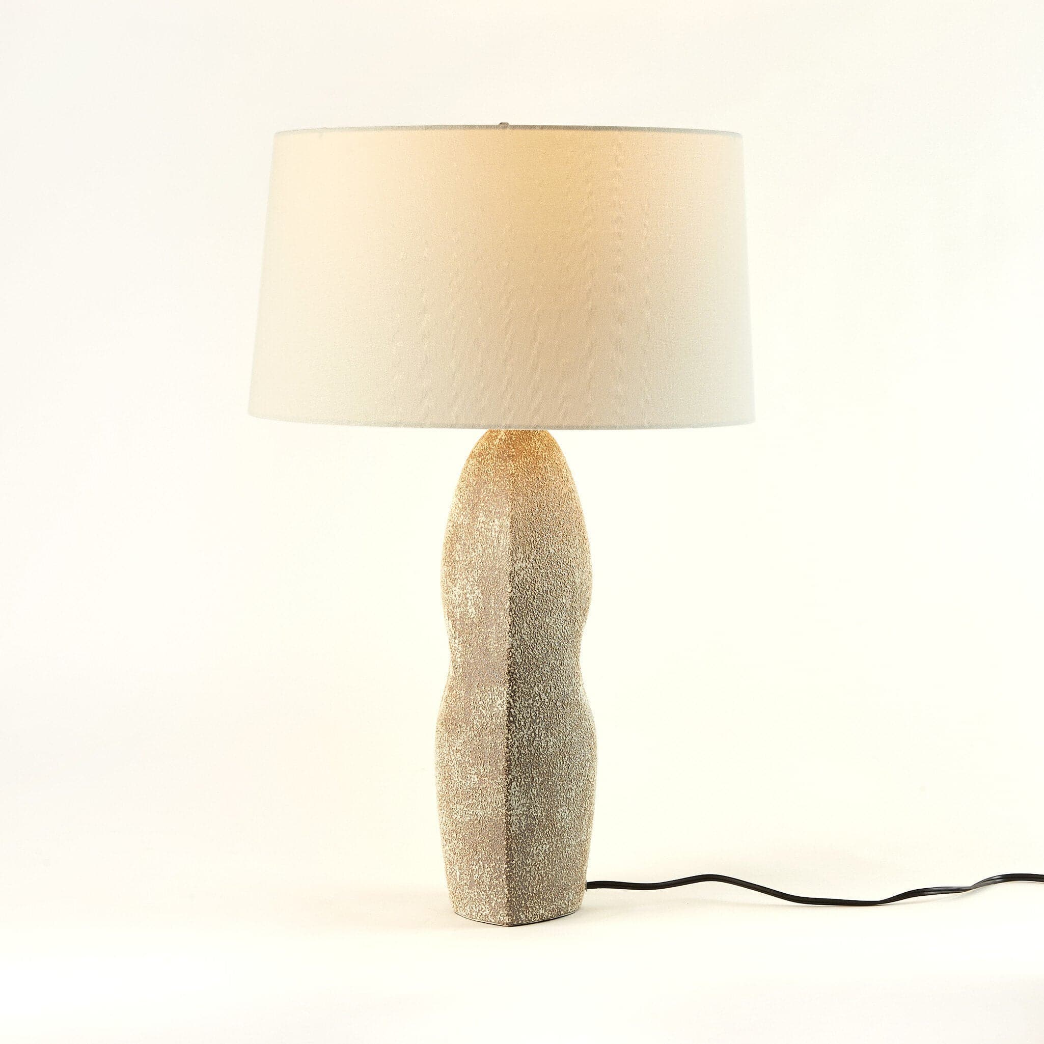 Kusa Table Lamp - Vintage Brown Porcelain Ceramic