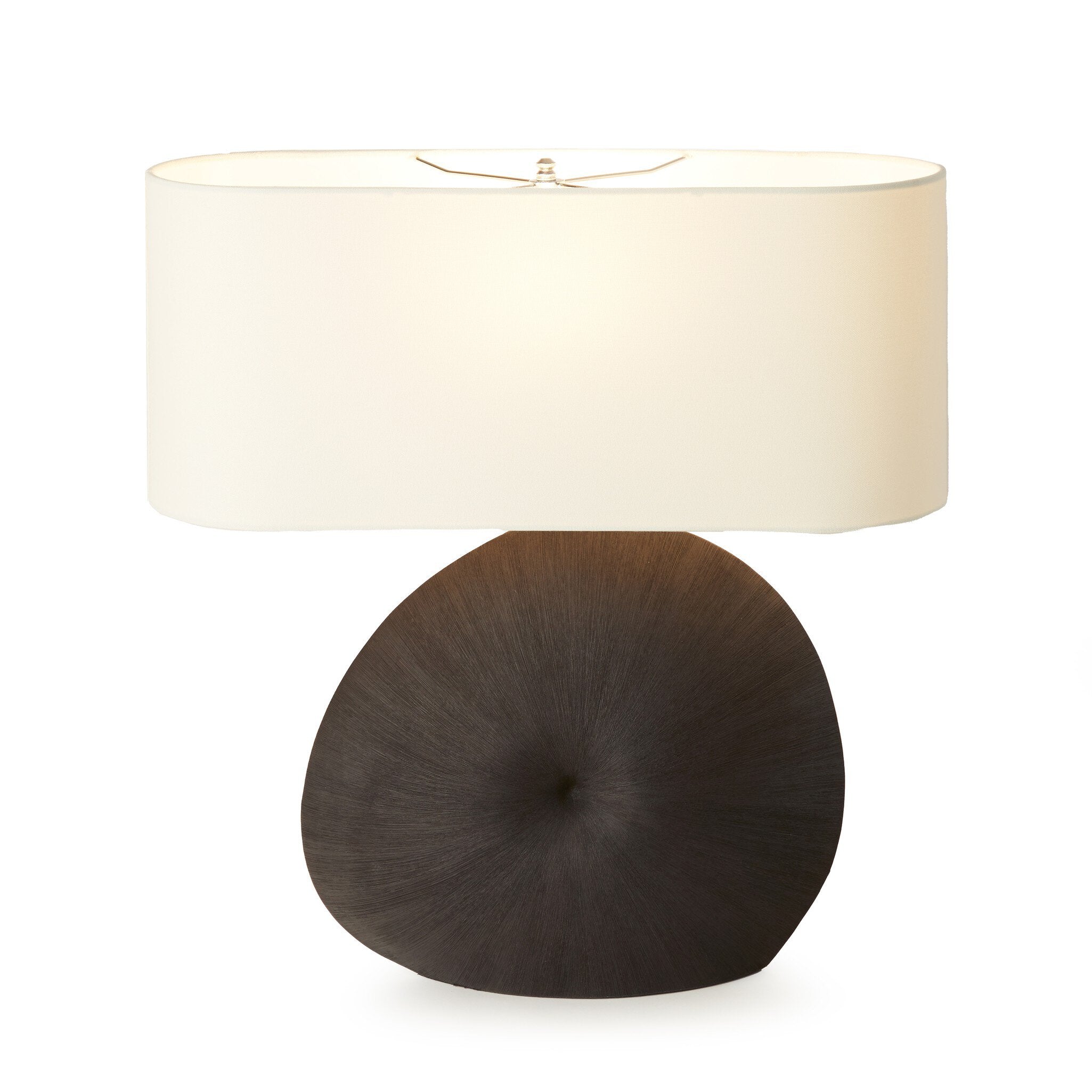 Busaba Table Lamp - Textured Matte Black Porcelain Ceramic