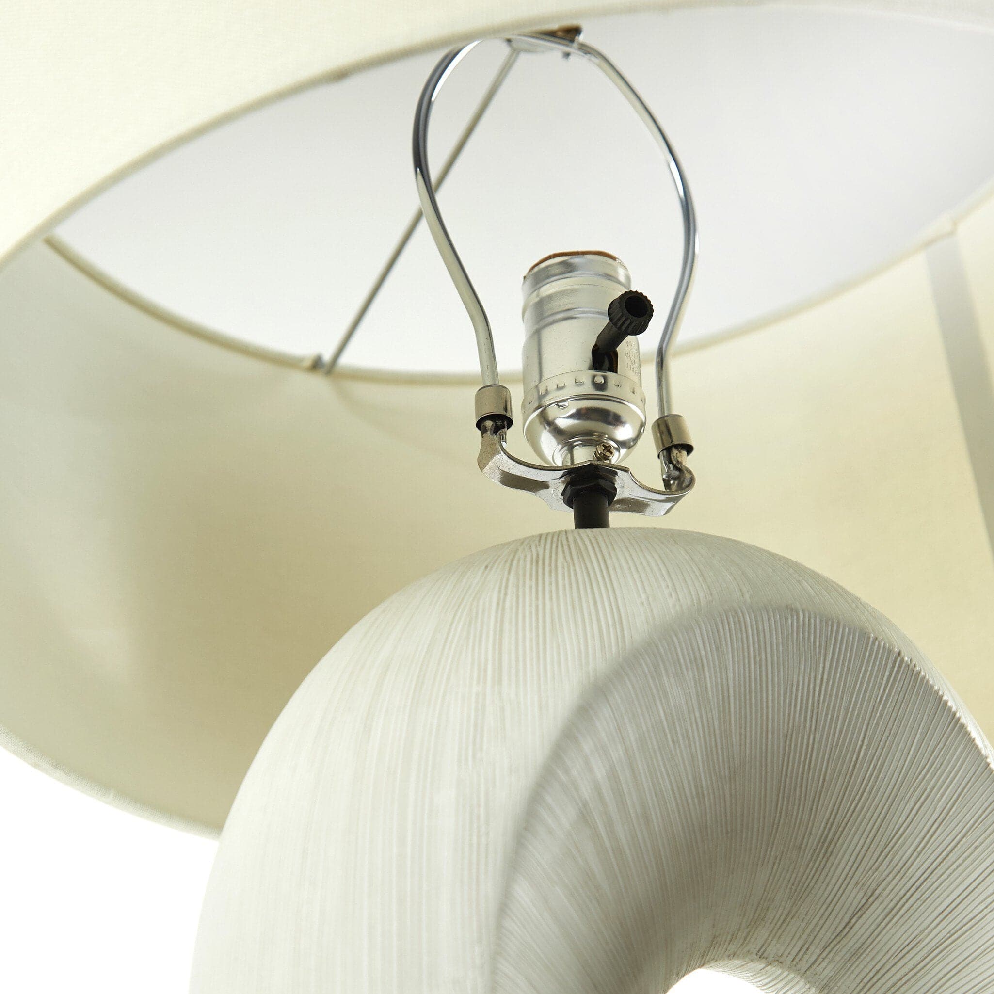 Komi Table Lamp - Textured Matte White Porcelain Ceramic