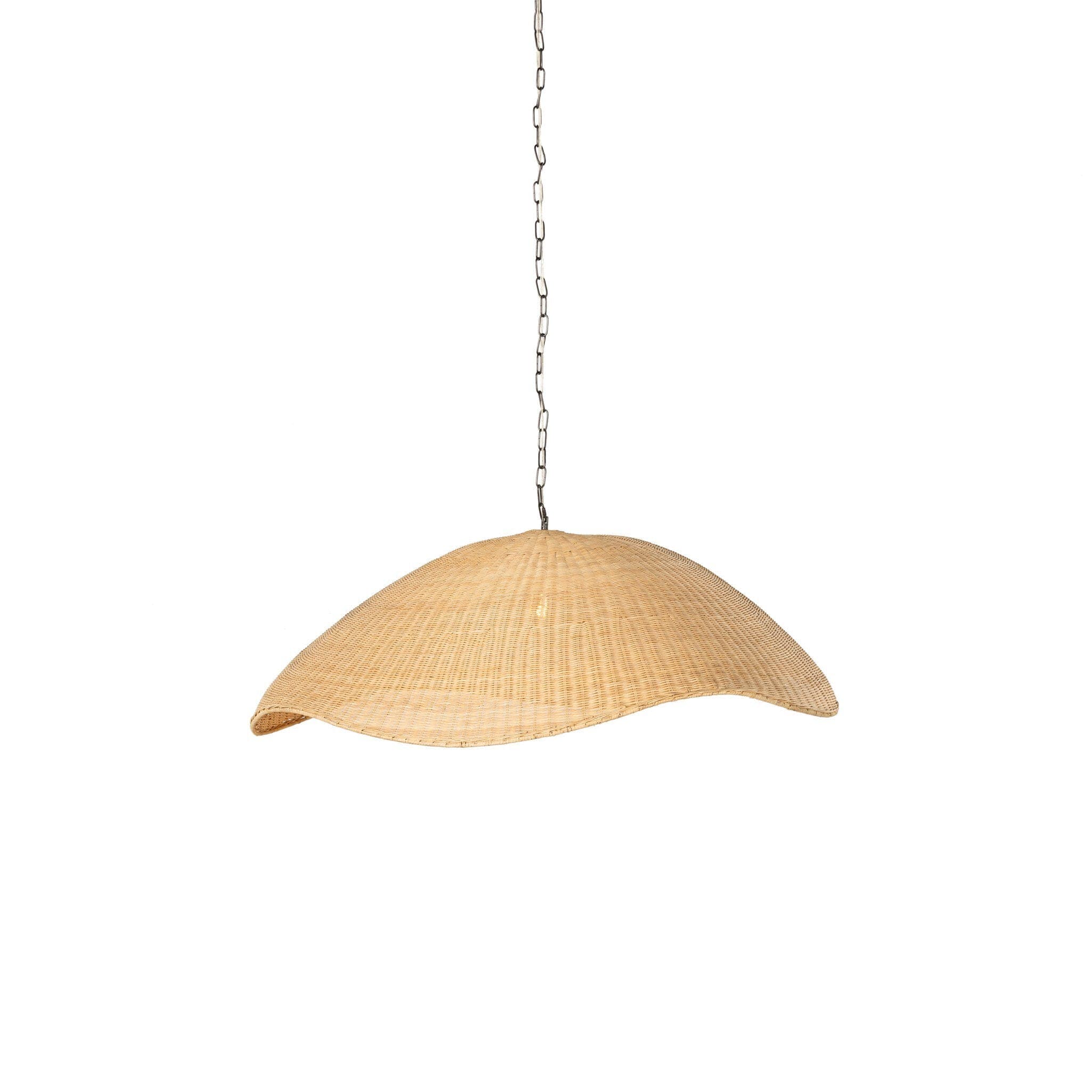 Overscale Woven Rattan Pendant - Natural Rattan