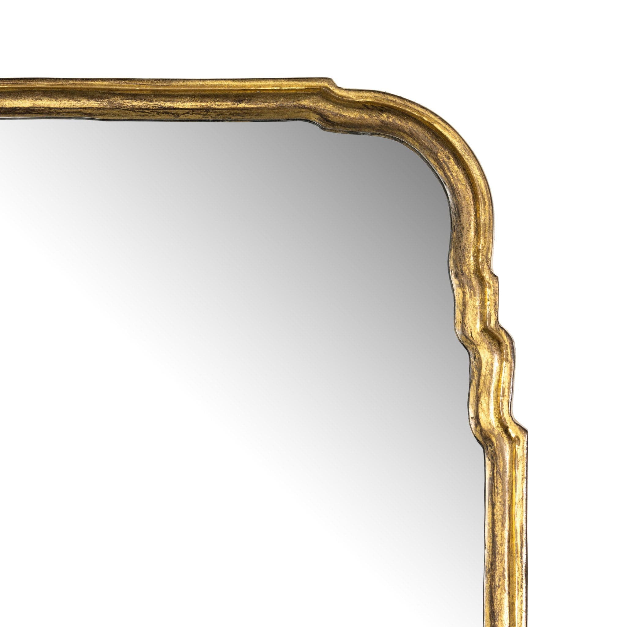 Loire Grand Floor Mirror - Antiqued Gold Leaf