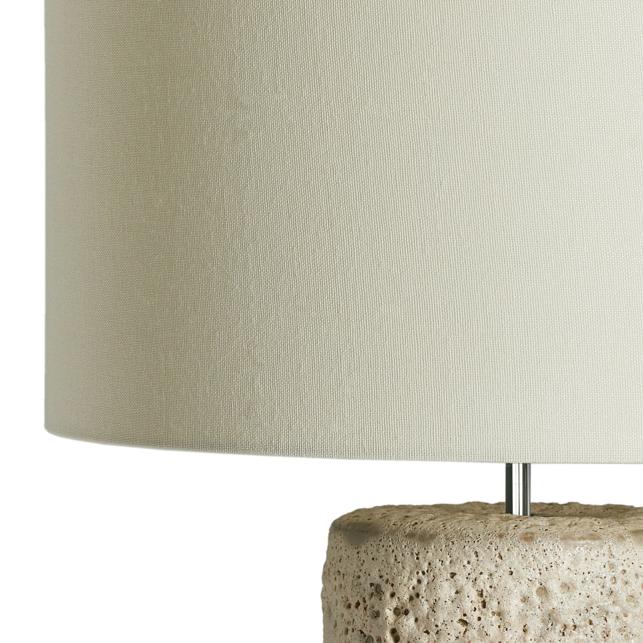 Ozer Table Lamp - Reactive White Glaze