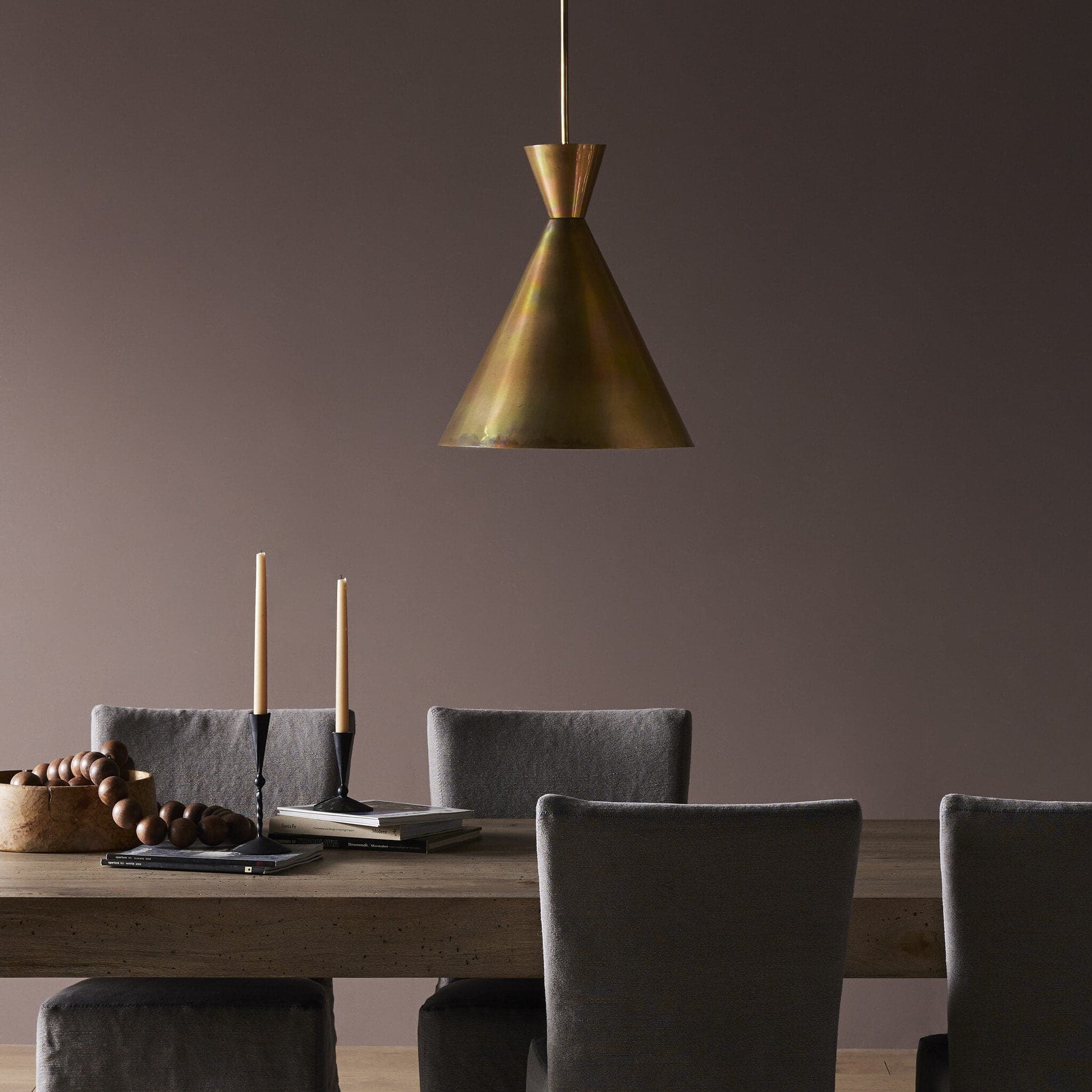 Clement Pendant - Burnt Brass