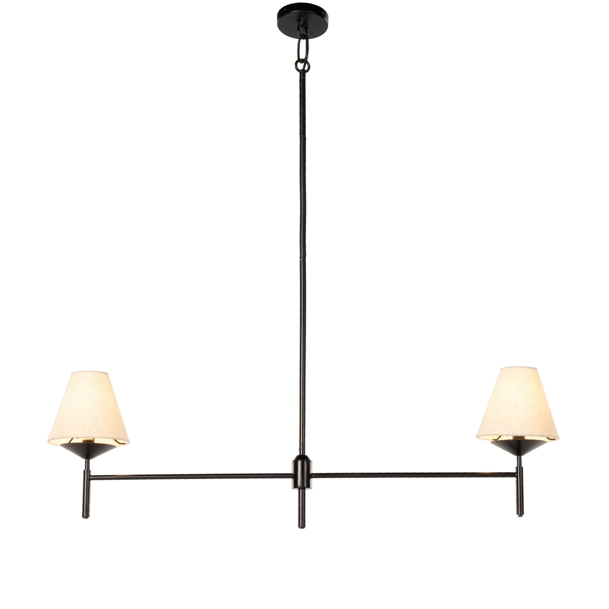 Dodie Linear Chandelier - Jet Black