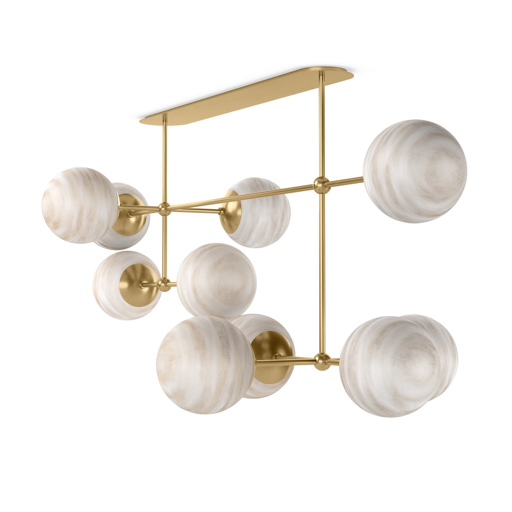 Armstrong Linear Chandelier - Burnished Brass