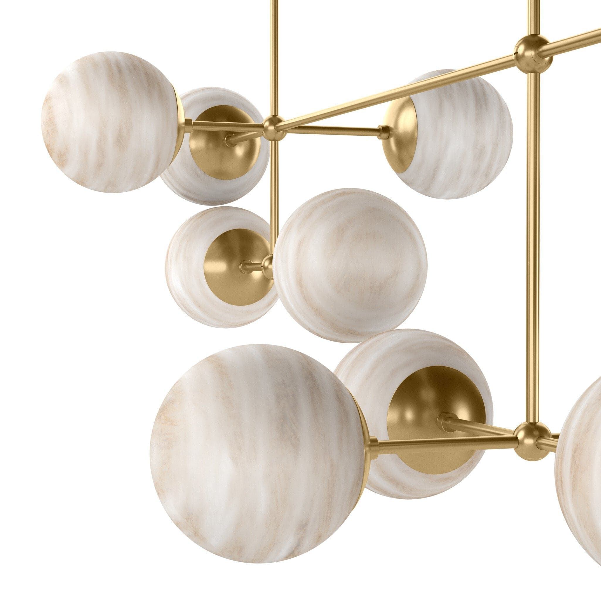 Armstrong Linear Chandelier - Burnished Brass