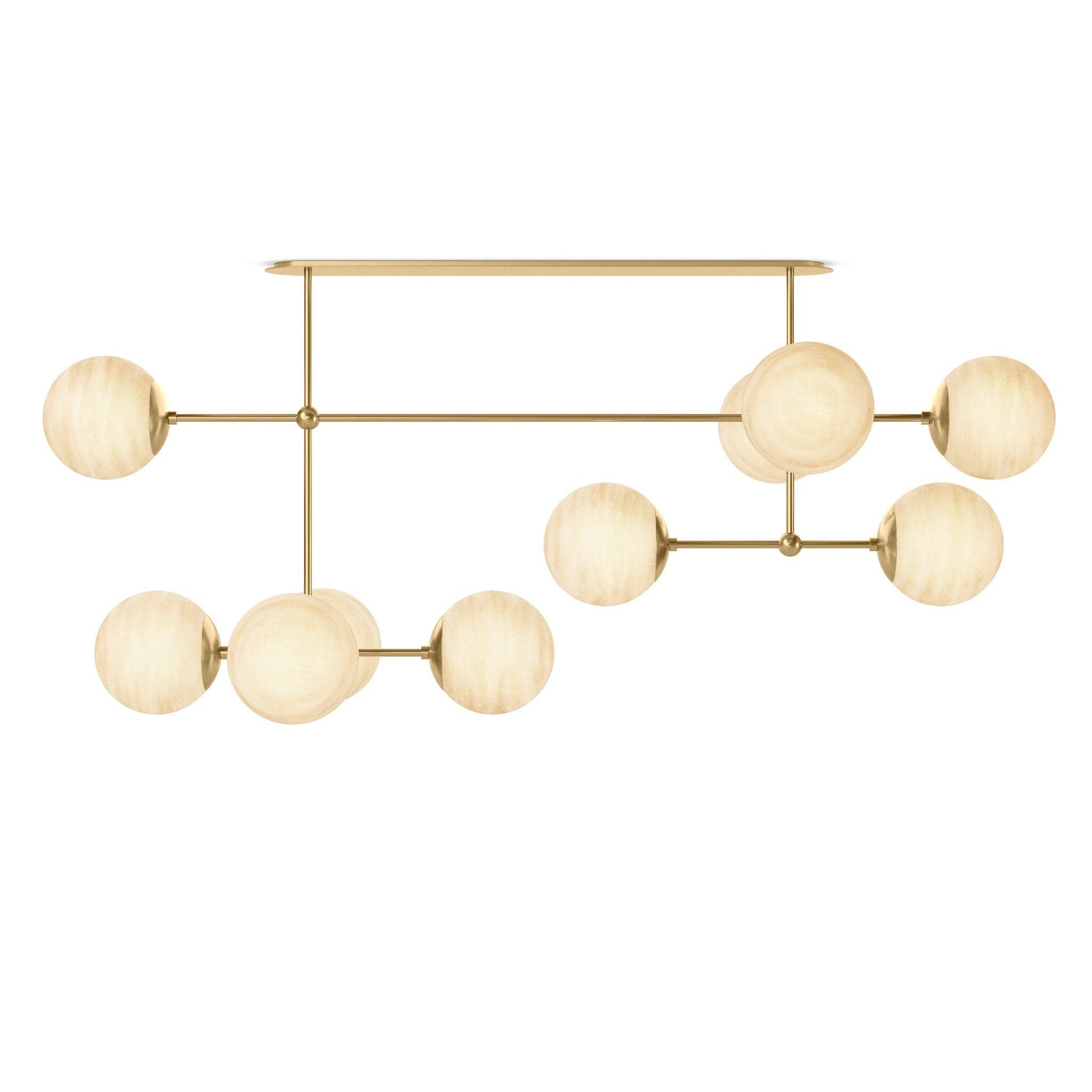 Armstrong Linear Chandelier - Burnished Brass