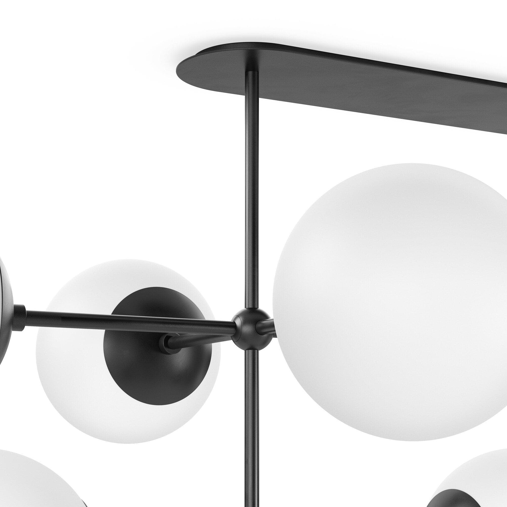 Armstrong Linear Chandelier - Black Gunmetal