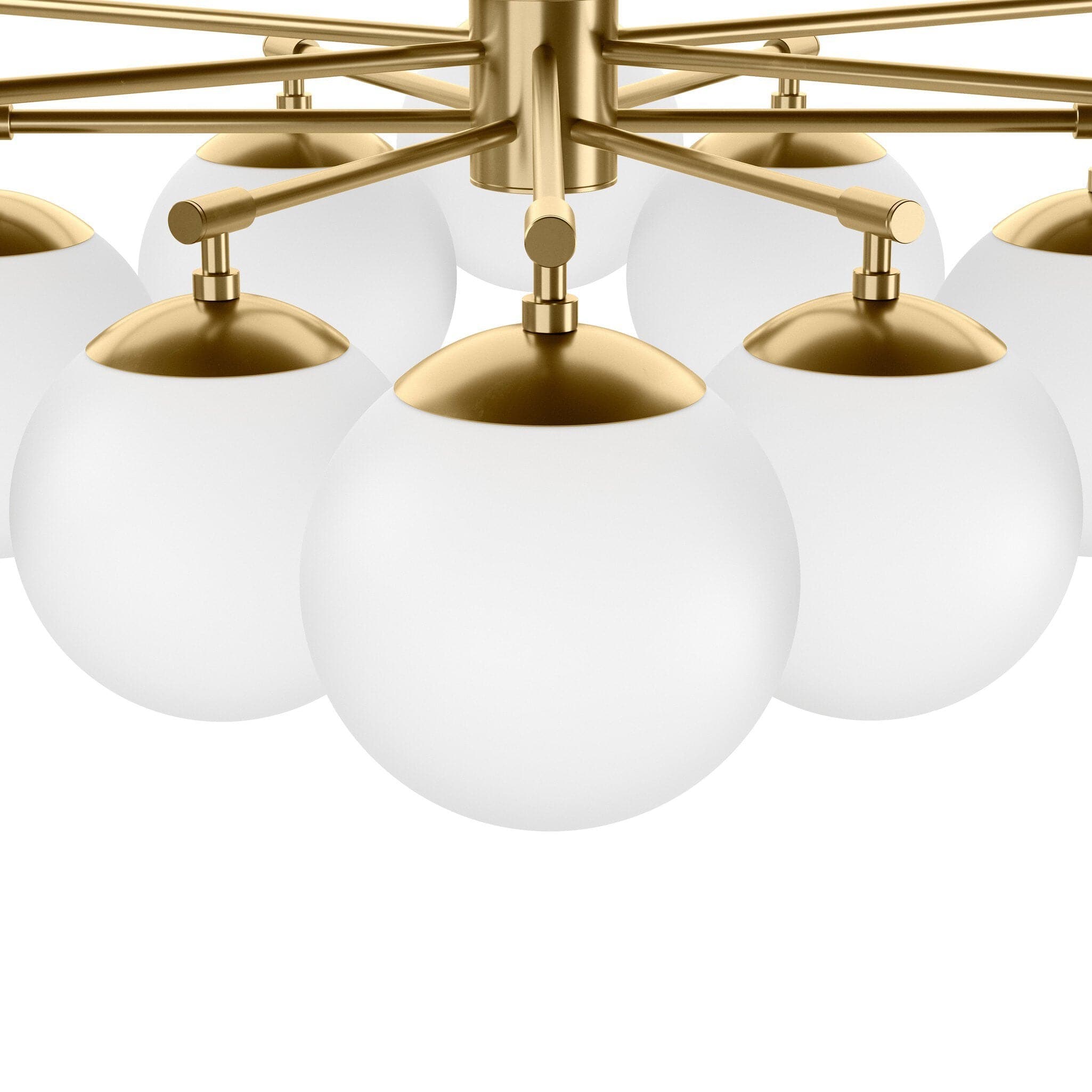 Orion Round Chandelier - Burnished Brass