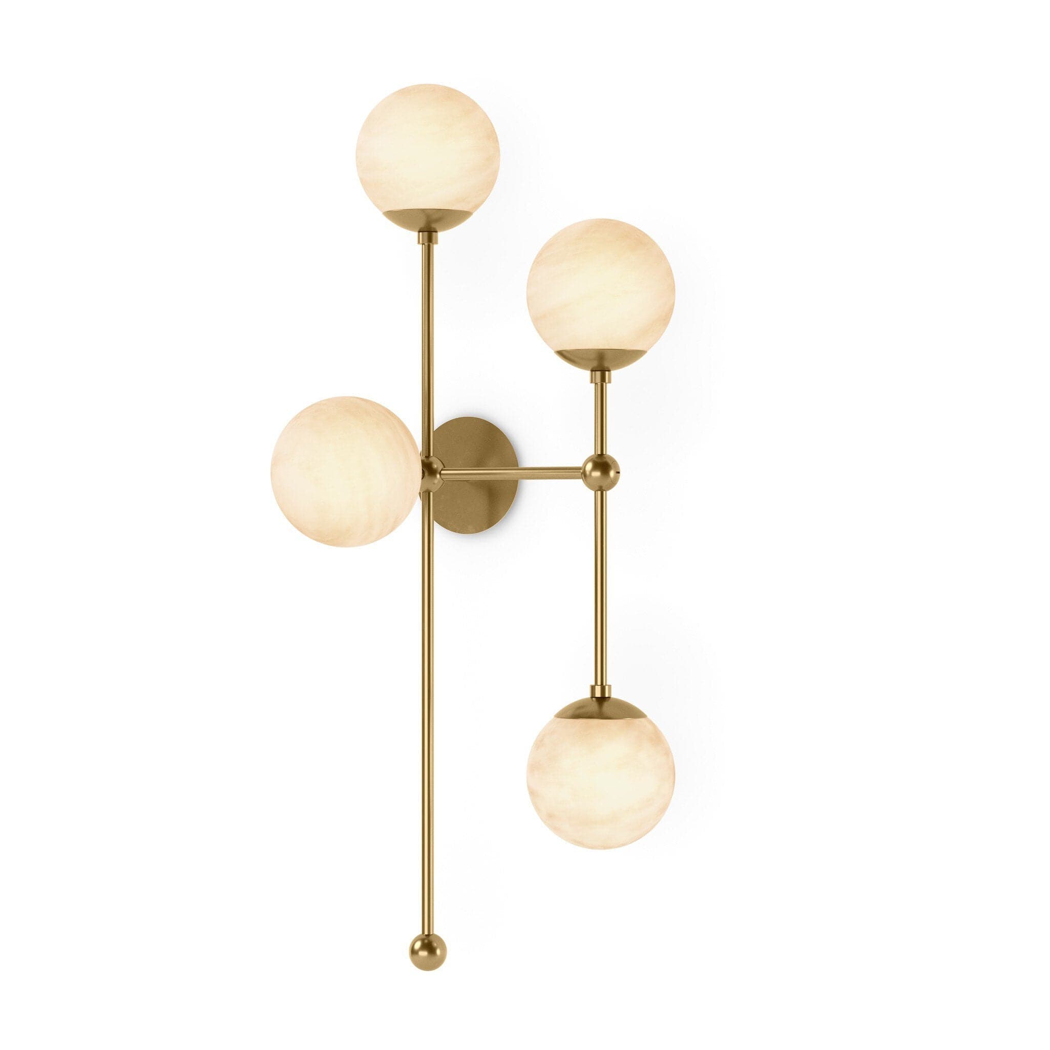 Armstrong 4 R Sconce - Burnished Brass