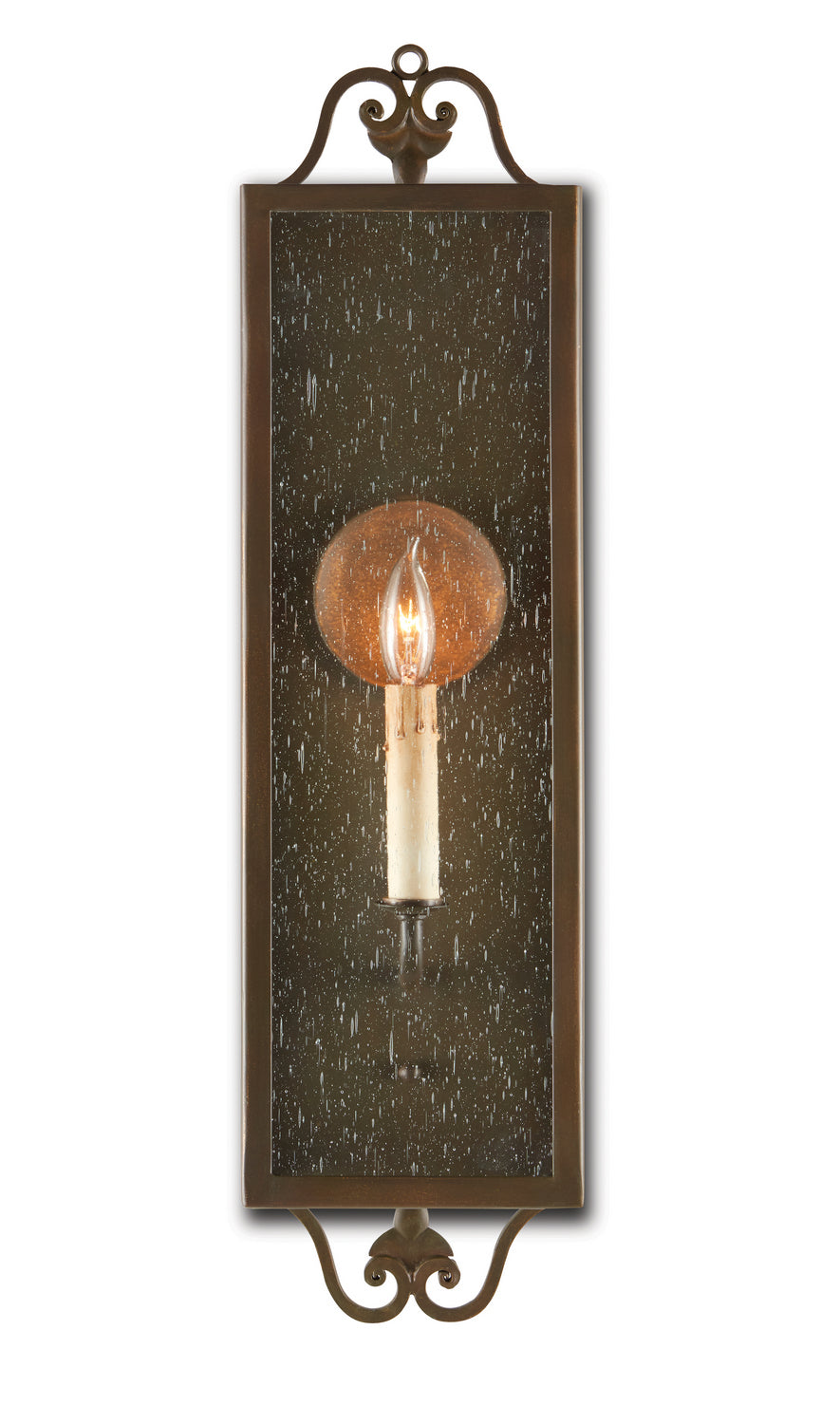 One Light Wall Sconce from the Wolverton collection in Bronze Verdigris finish