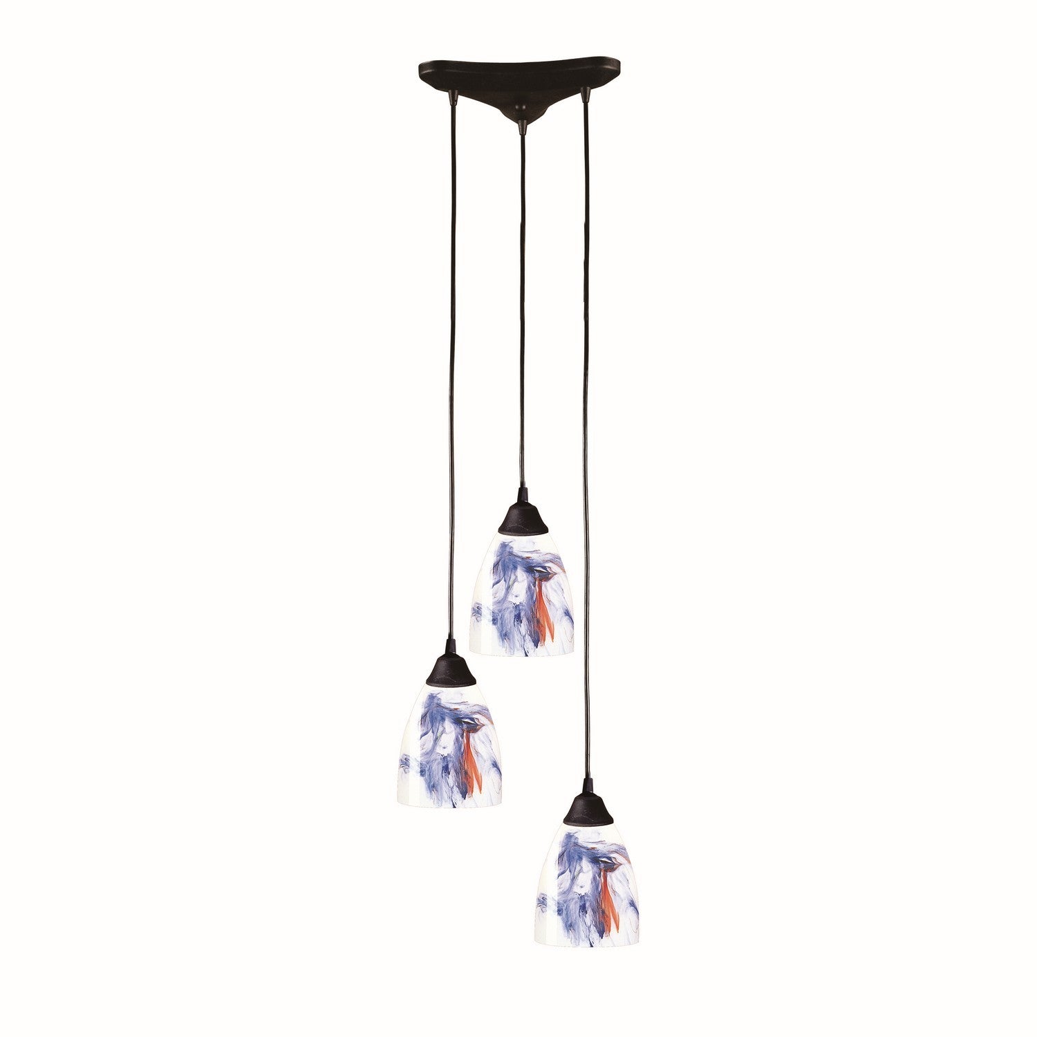 ELK Home - 406-3MT - Three Light Pendant - Classico - Dark Rust