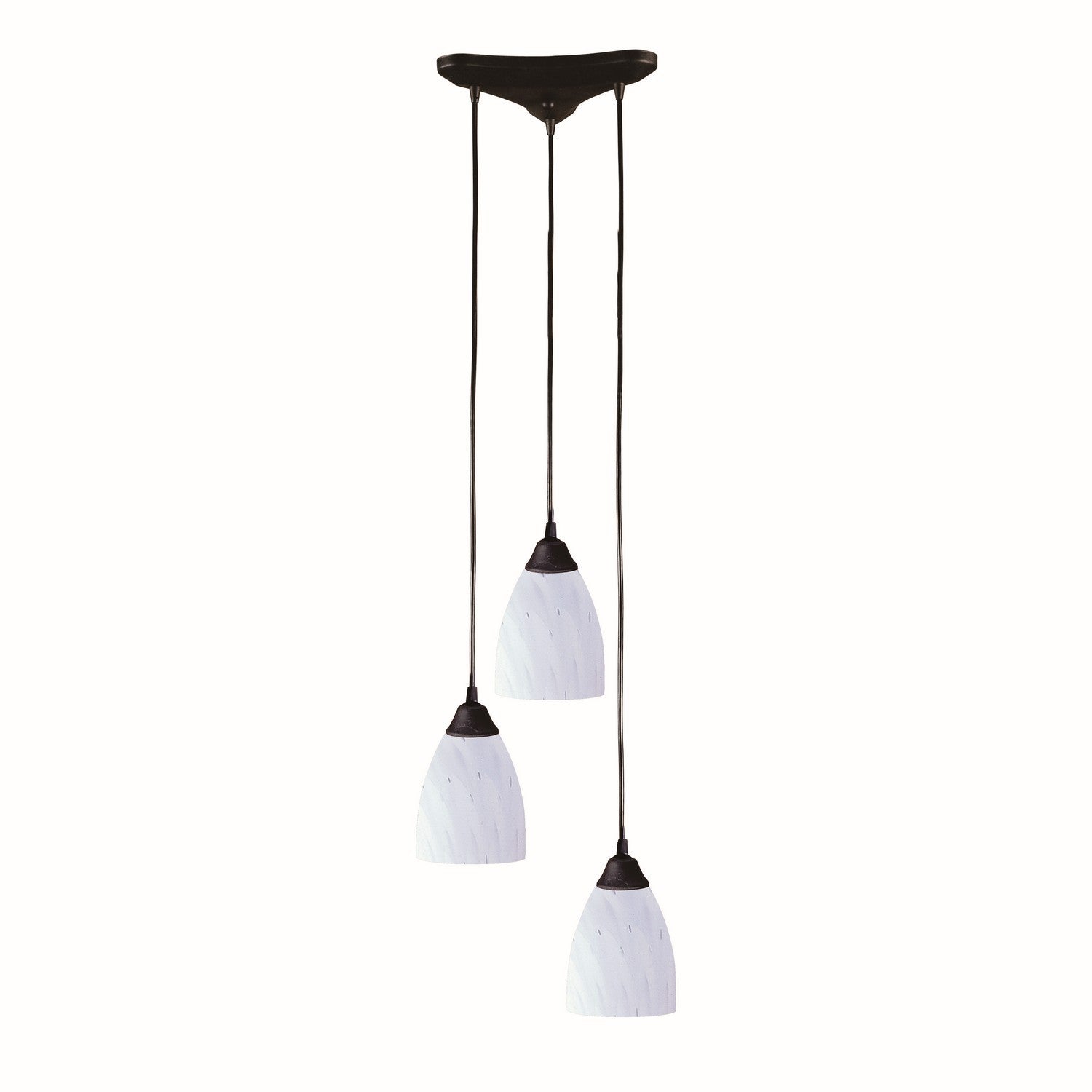 ELK Home - 406-3WH - Three Light Pendant - Classico - Dark Rust