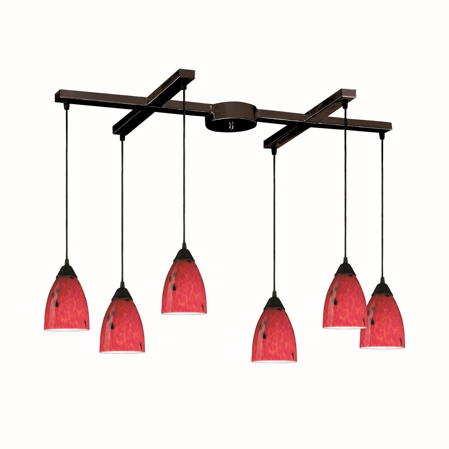 ELK Home - 406-6FR - Six Light Pendant - Classico - Dark Rust