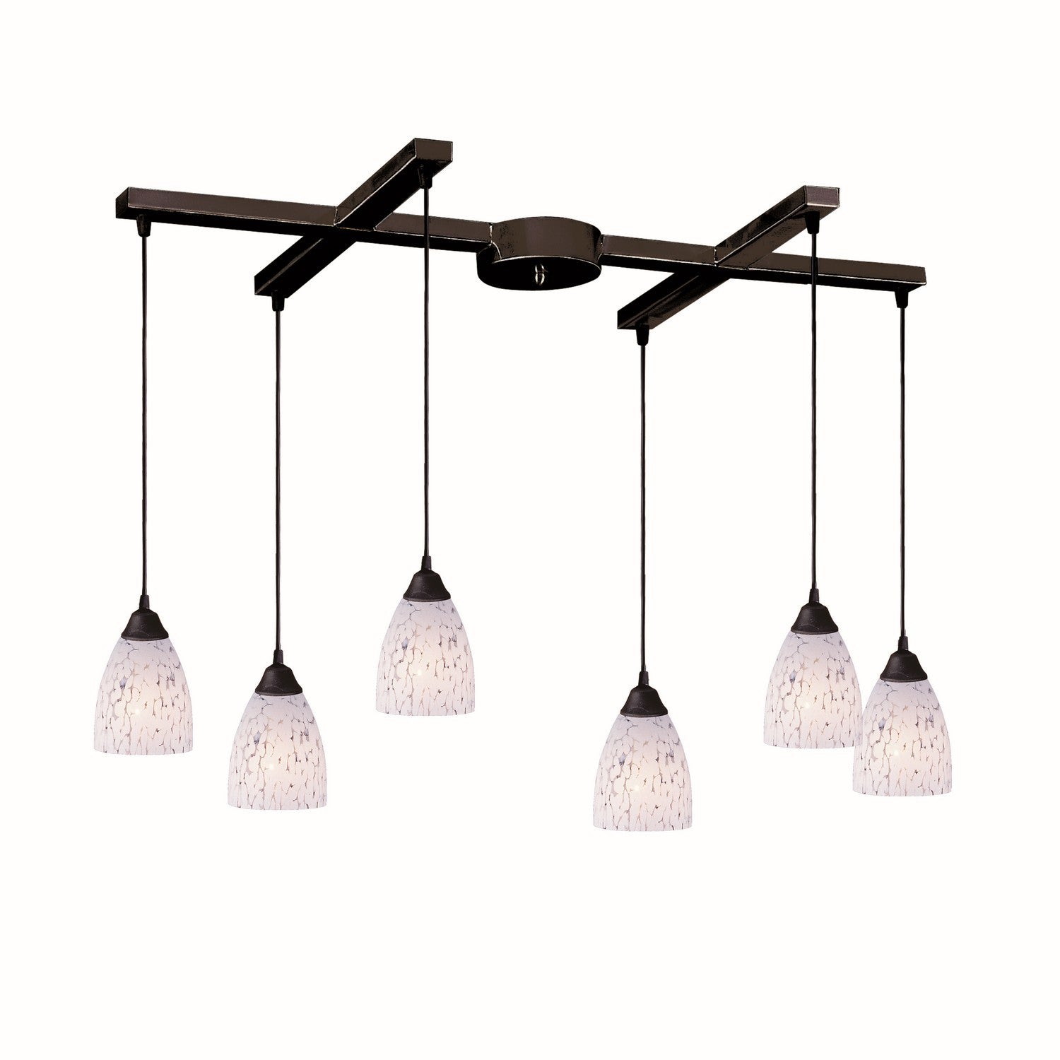 ELK Home - 406-6SW - Six Light Pendant - Classico - Dark Rust