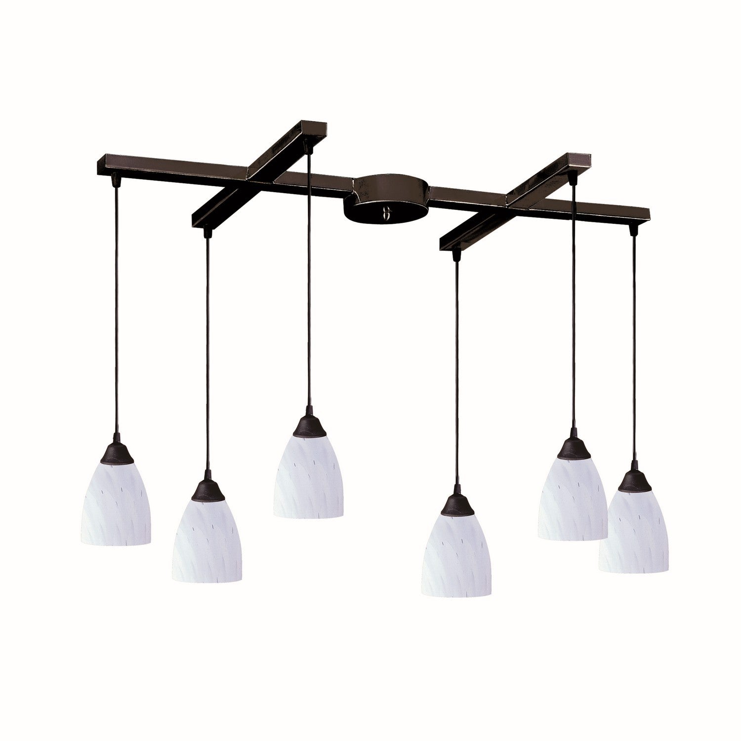 ELK Home - 406-6WH - Six Light Pendant - Classico - Dark Rust