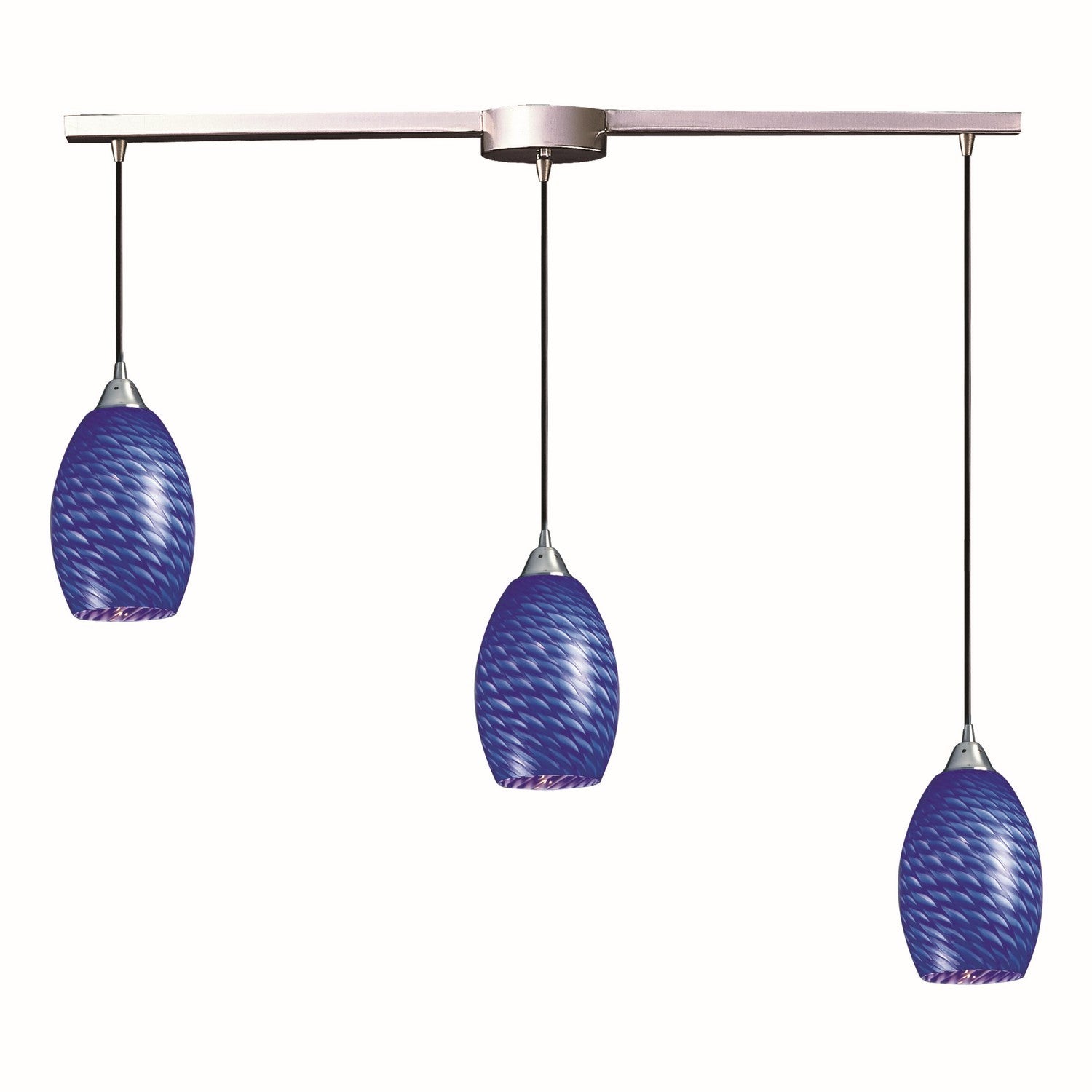 ELK Home - 517-3L-S - Three Light Pendant - Mulinello - Satin Nickel