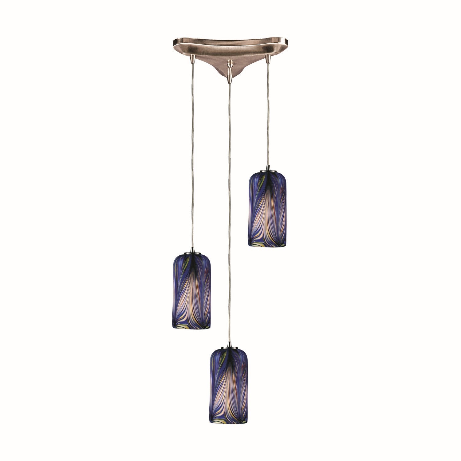 ELK Home - 544-3MO - Three Light Pendant - Molten - Satin Nickel