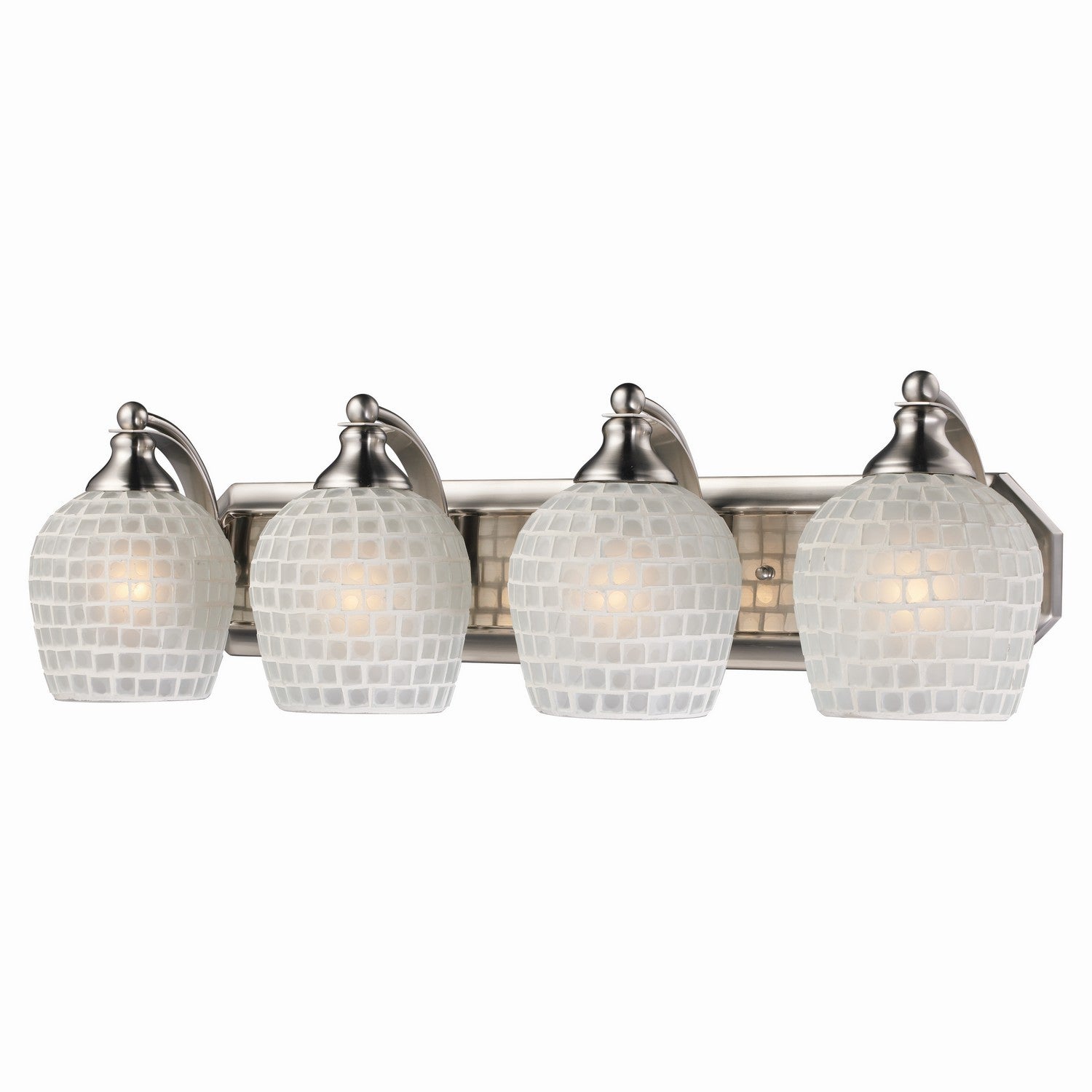 ELK Home - 570-4N-WHT - Four Light Vanity - Mix-N-Match - Satin Nickel