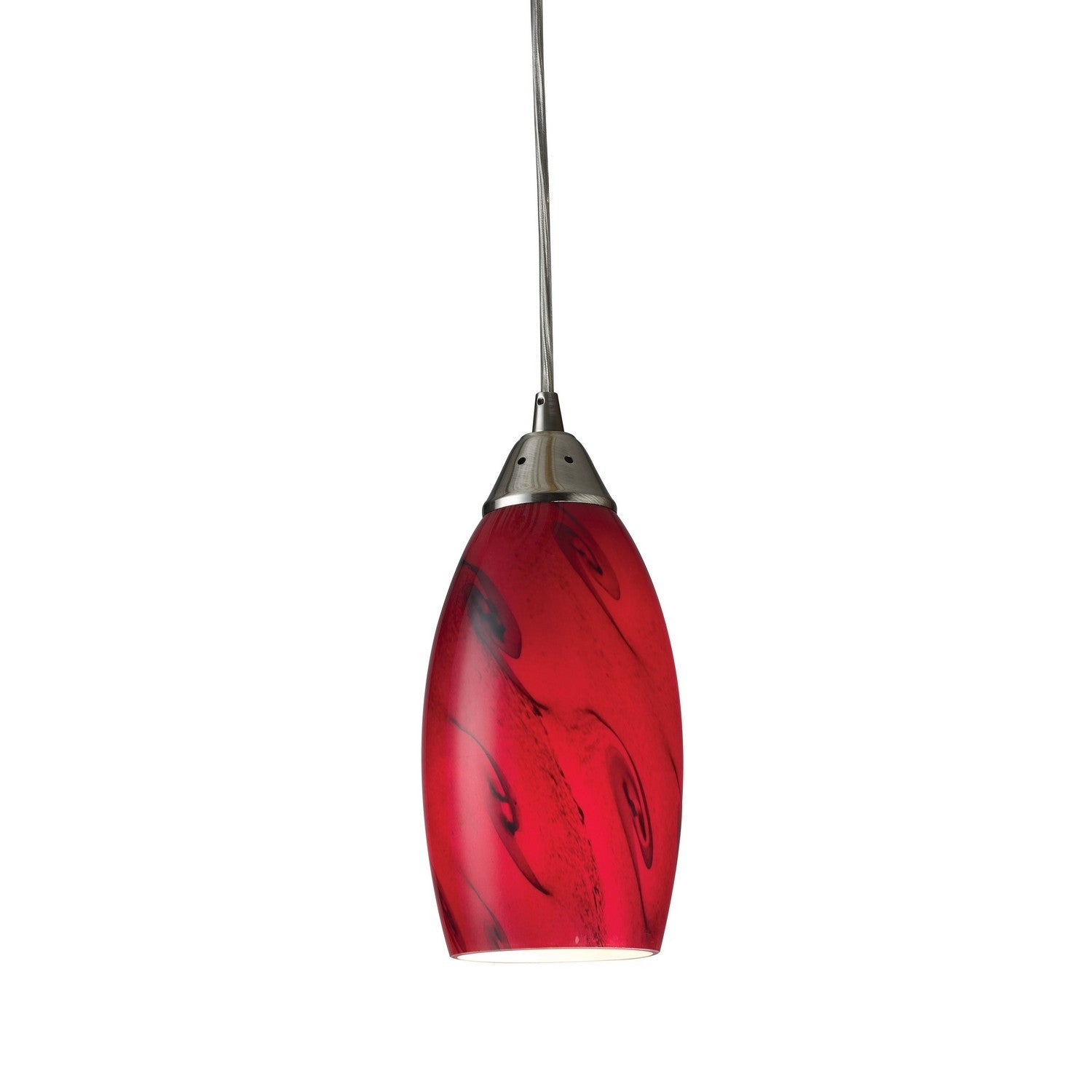 ELK Home - 20001/1RG - One Light Mini Pendant - Galaxy - Satin Nickel