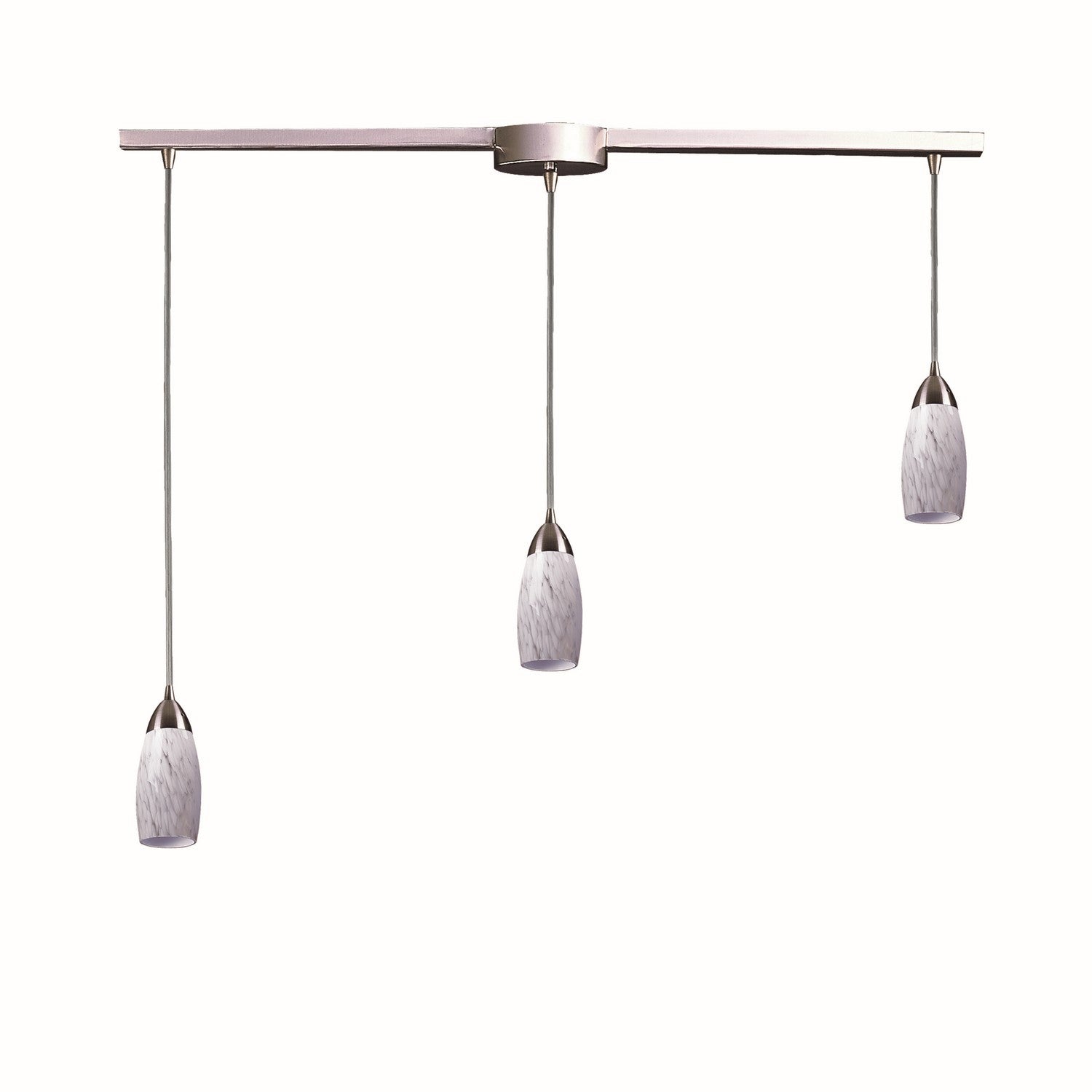 ELK Home - 110-3L-SW - Three Light Pendant - Milan - Satin Nickel