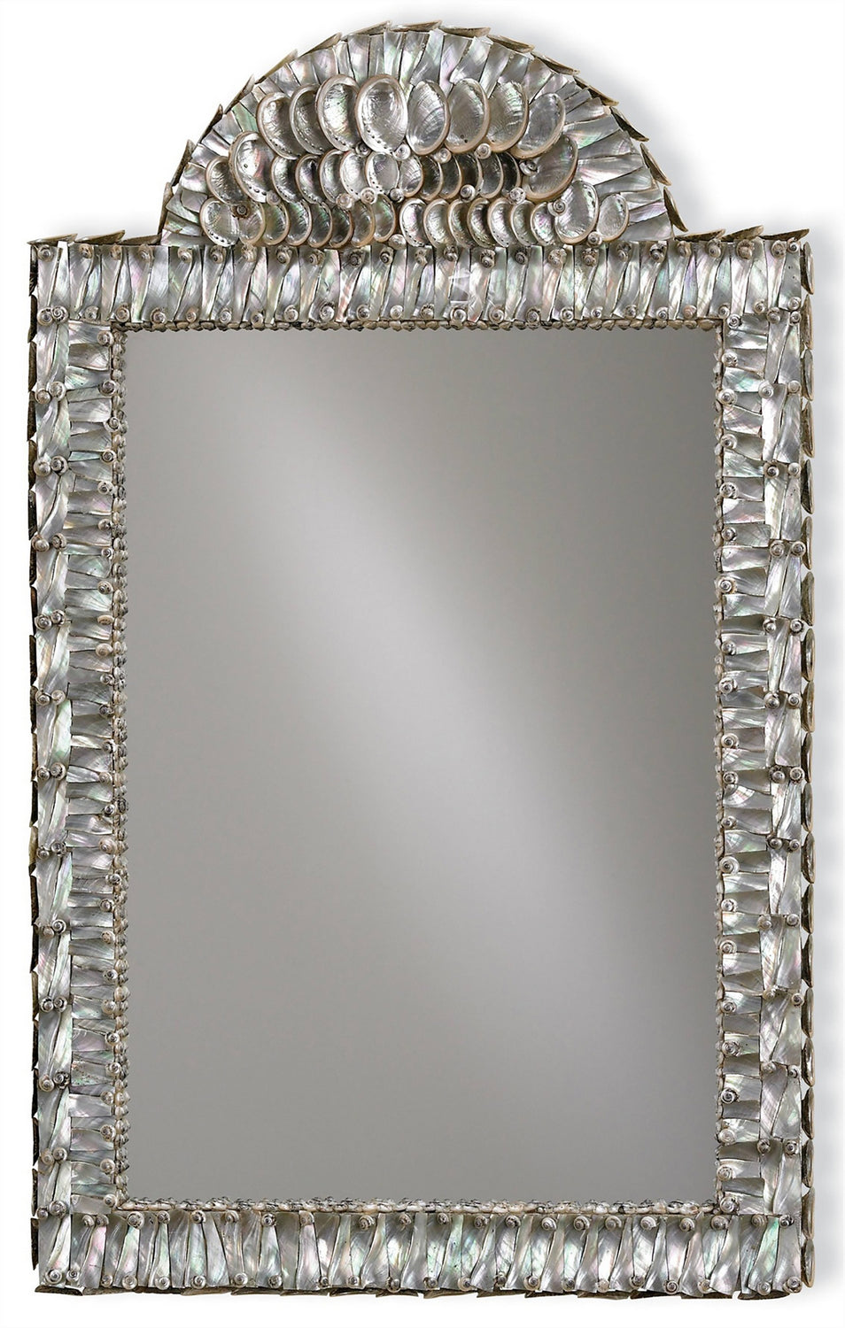 Mirror from the Abalone collection in Natural/Mirror finish