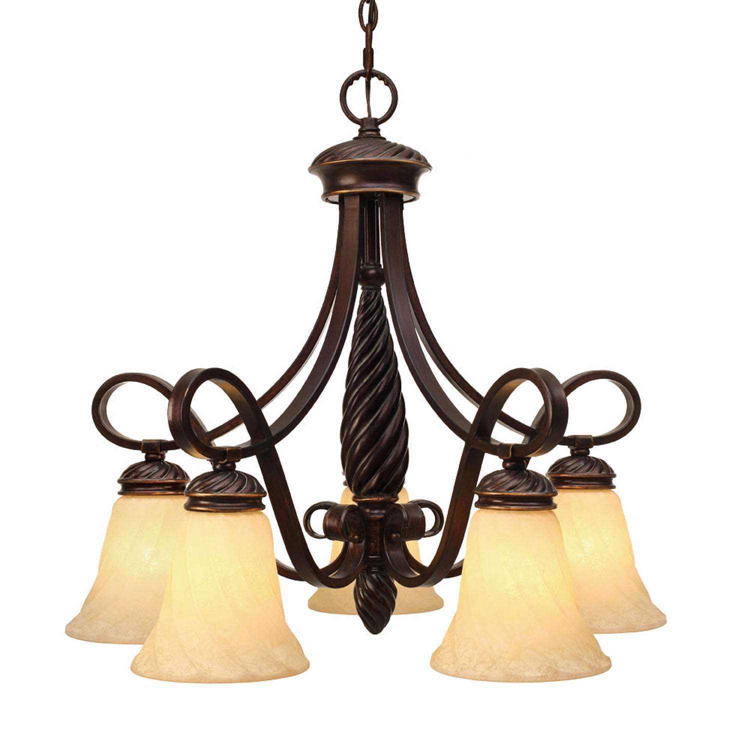 Golden - 8106-D5 CDB - Five Light Chandelier - Torbellino - Cordoban Bronze