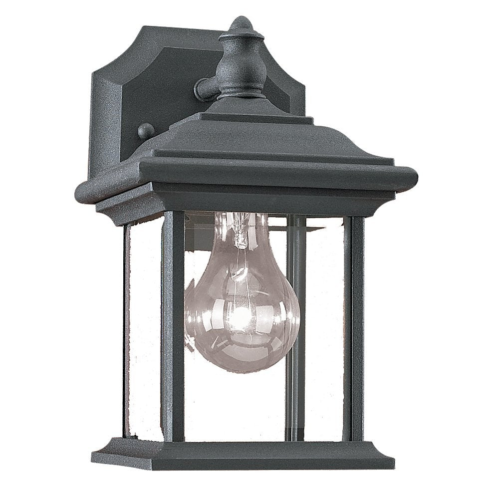 Generation Lighting. - 85200-12 - One Light Outdoor Wall Lantern - Wynfield - Black