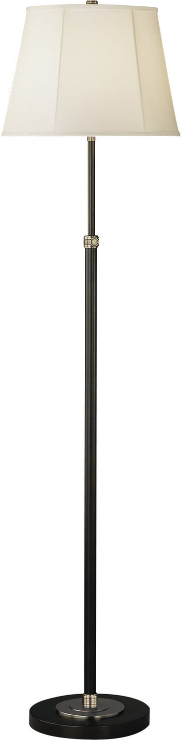 Robert Abbey - 1842W - One Light Floor Lamp - Bruno - Lead Bronze w/Ebonized Nickel