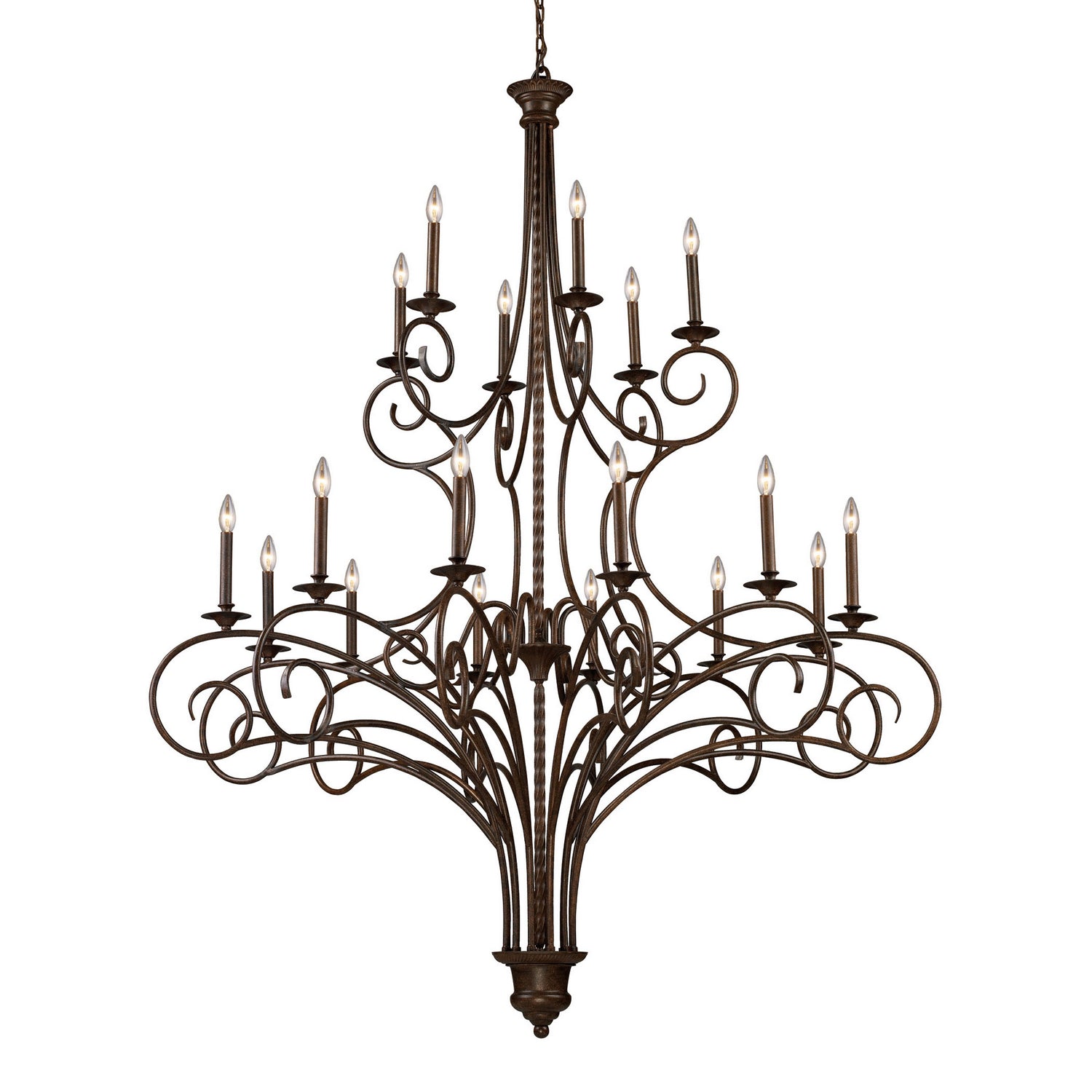 ELK Home - 15044/12+6 - 18 Light Chandelier - Gloucester - Weathered Bronze