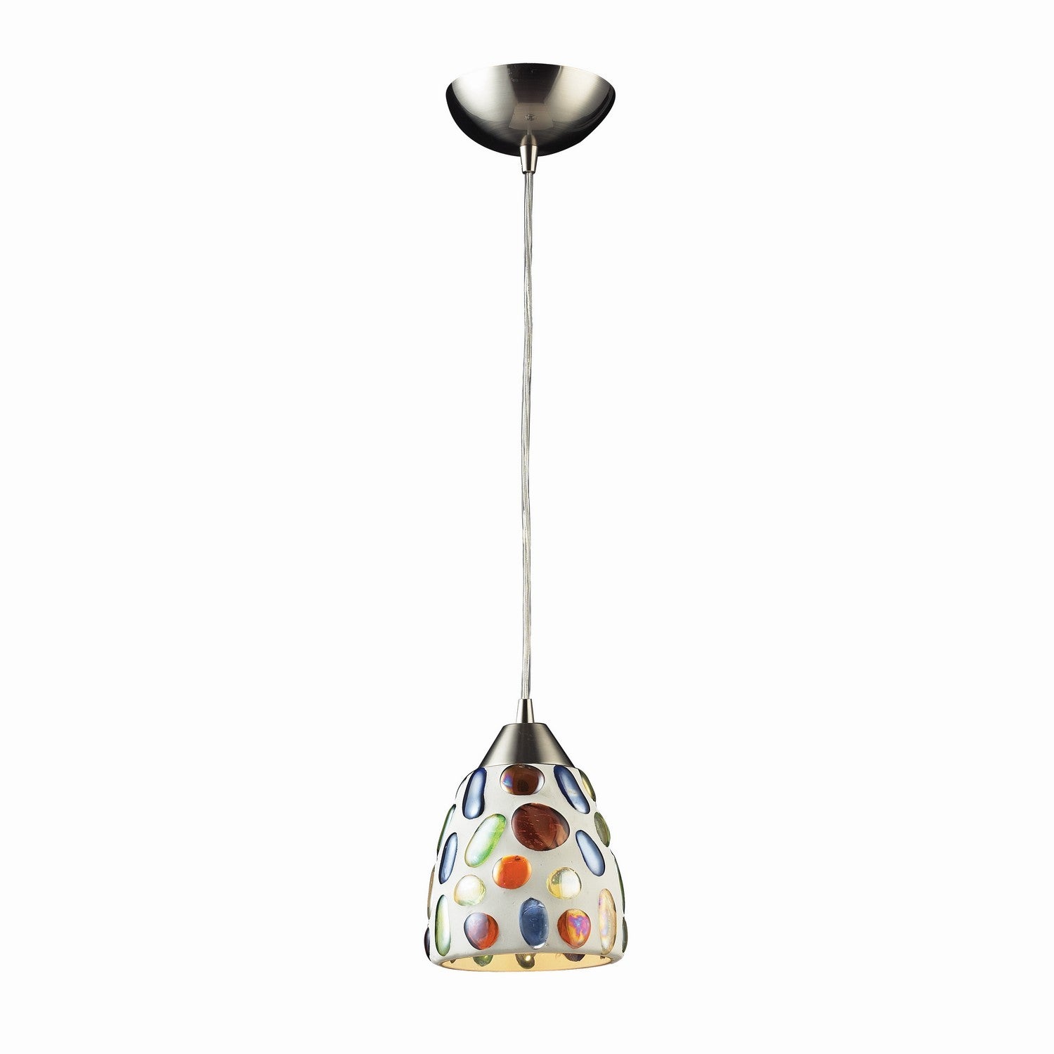 ELK Home - 542-1 - One Light Mini Pendant - Gemstone - Satin Nickel