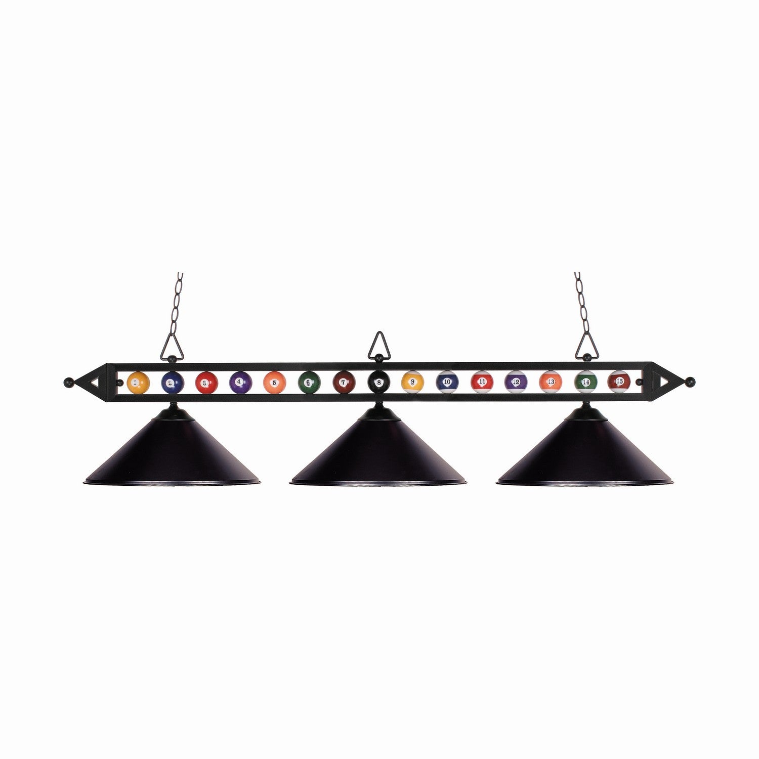 ELK Home - 190-1-BK-M - Three Light Linear Chandelier - Designer Classics - Matte Black