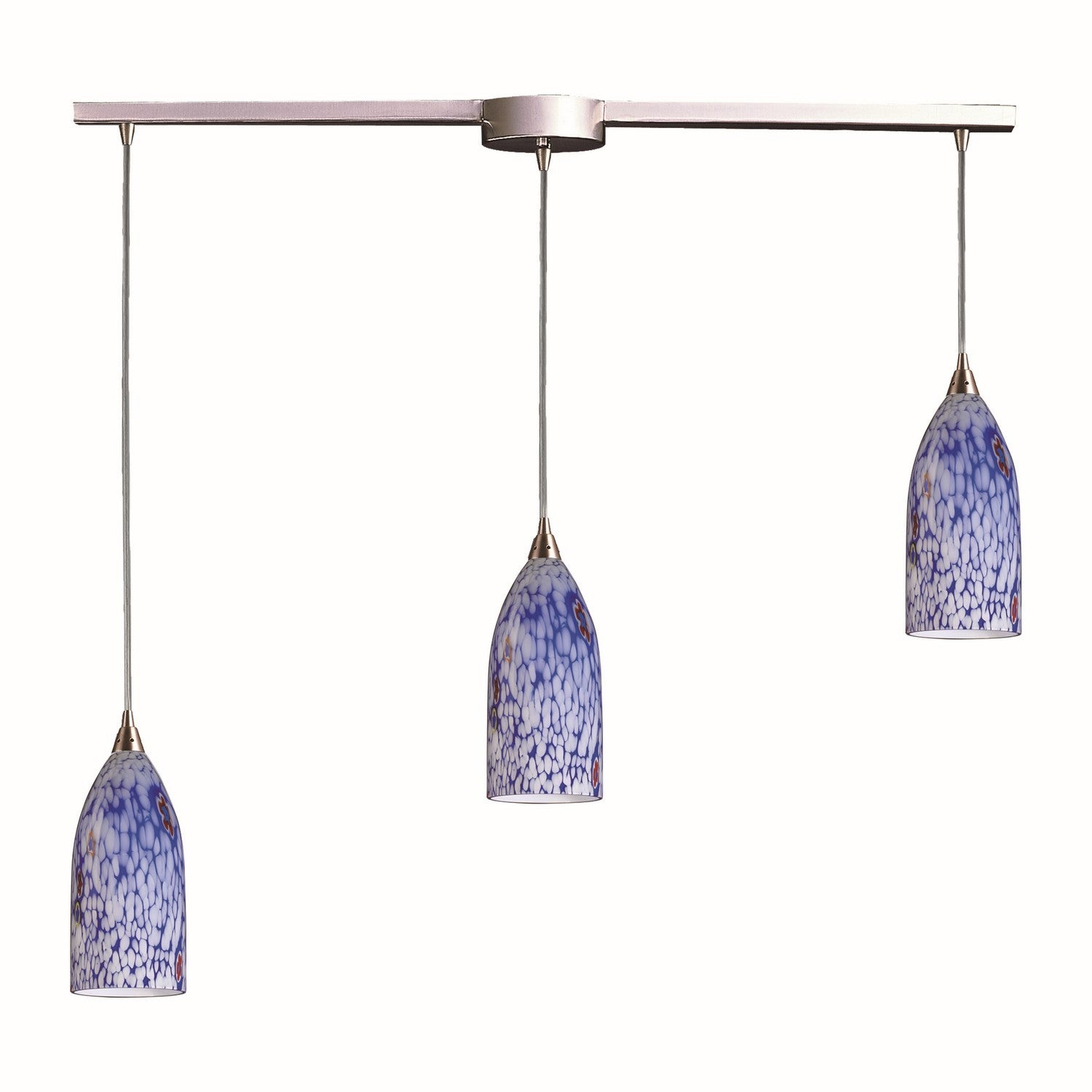 ELK Home - 502-3L-BL - Three Light Pendant - Verona - Satin Nickel