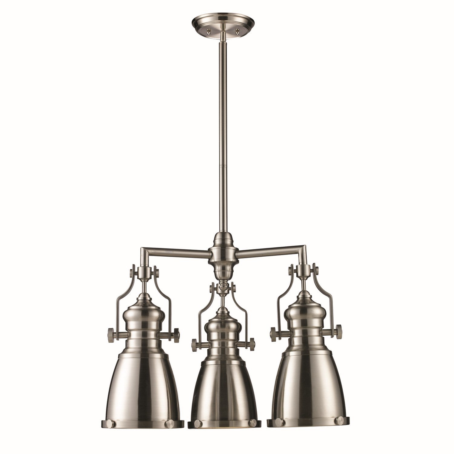 ELK Home - 66120-3 - Three Light Chandelier - Chadwick - Satin Nickel