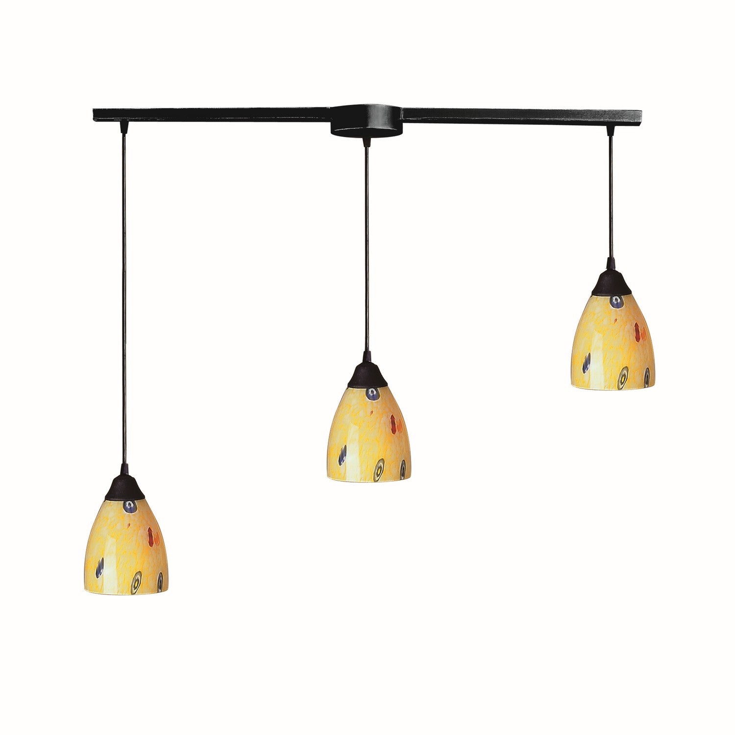 ELK Home - 406-3L-YW - Three Light Pendant - Classico - Dark Rust