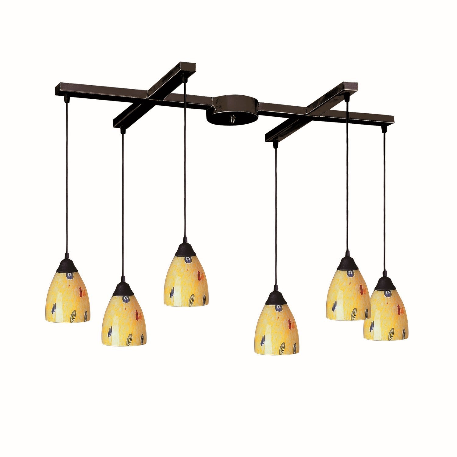 ELK Home - 406-6YW - Six Light Pendant - Classico - Dark Rust