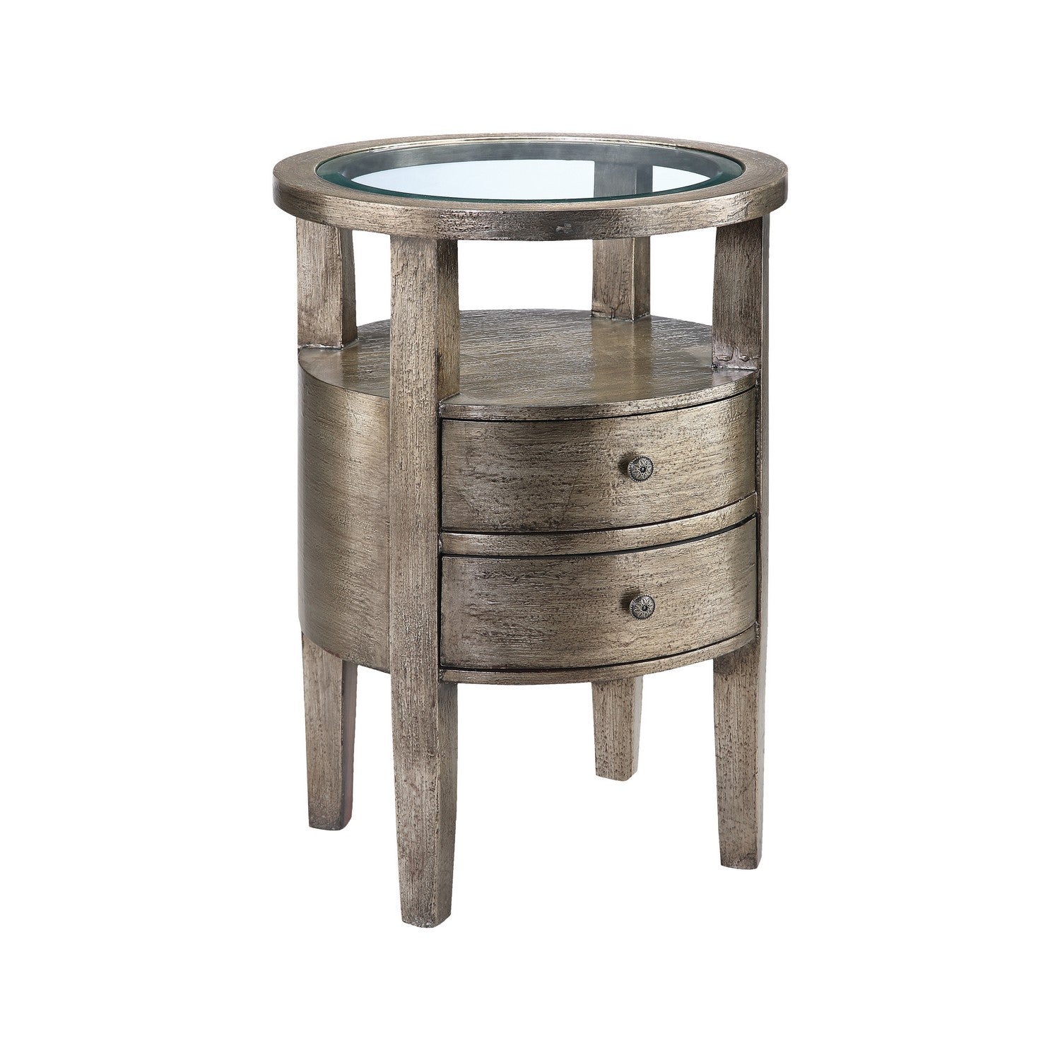 ELK Home - 28312 - Accent Table - Lucan - Antique Silver Leaf