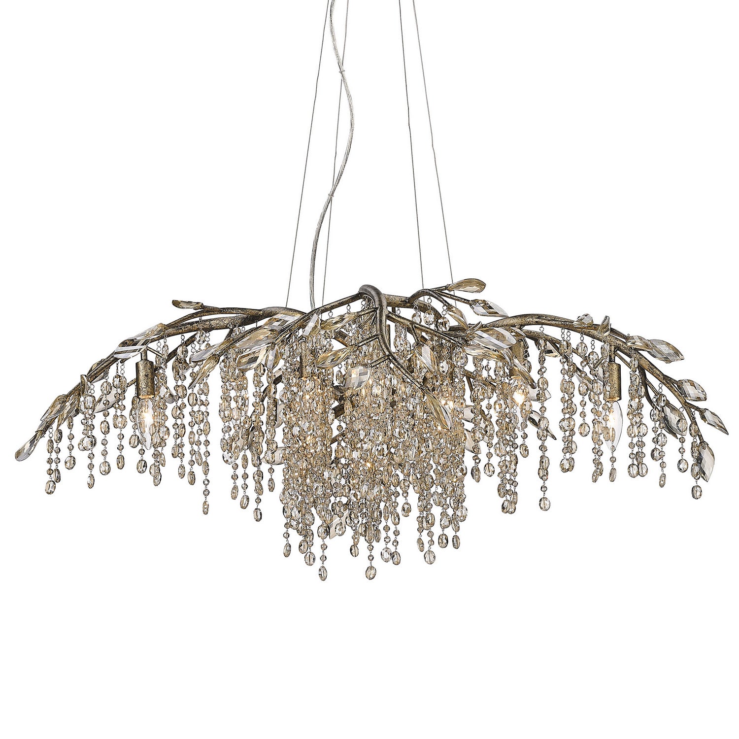 Golden - 9903-12 MG - 12 Light Chandelier - Autumn Twilight MG - Mystic Gold