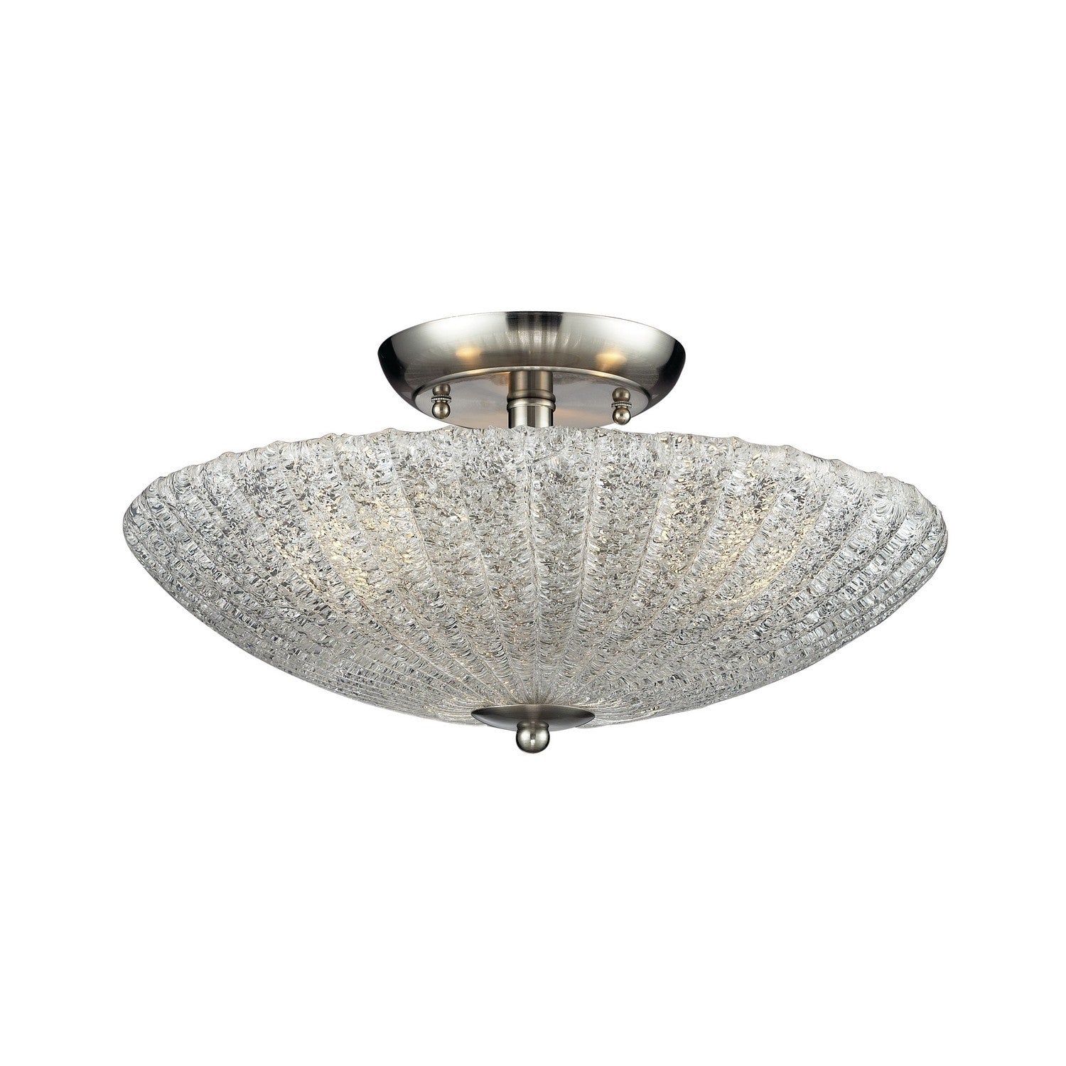 ELK Home - 10271/3 - Three Light Semi Flush Mount - Luminese - Satin Nickel