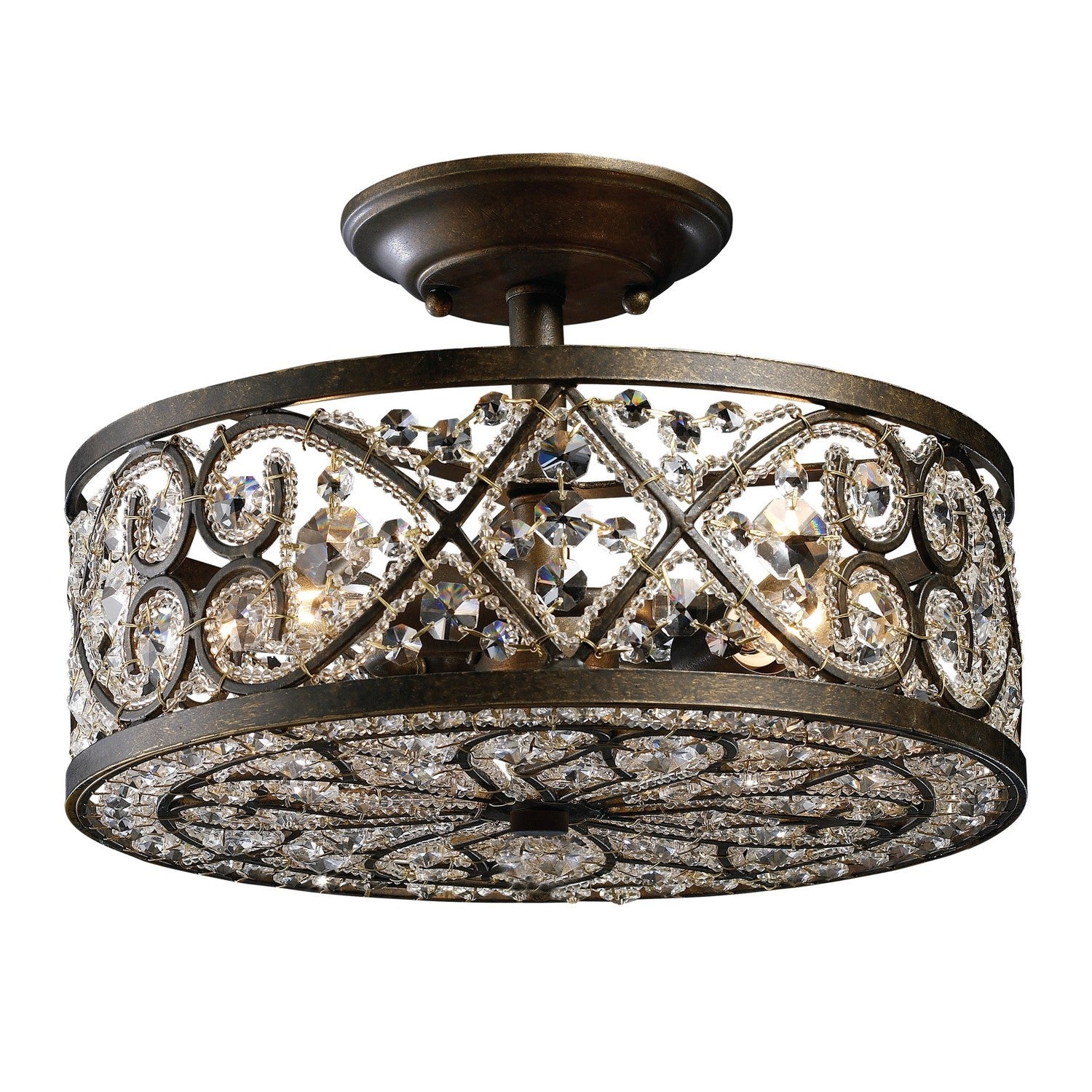 ELK Home - 11286/4 - Four Light Semi Flush Mount - Amherst - Antique Bronze