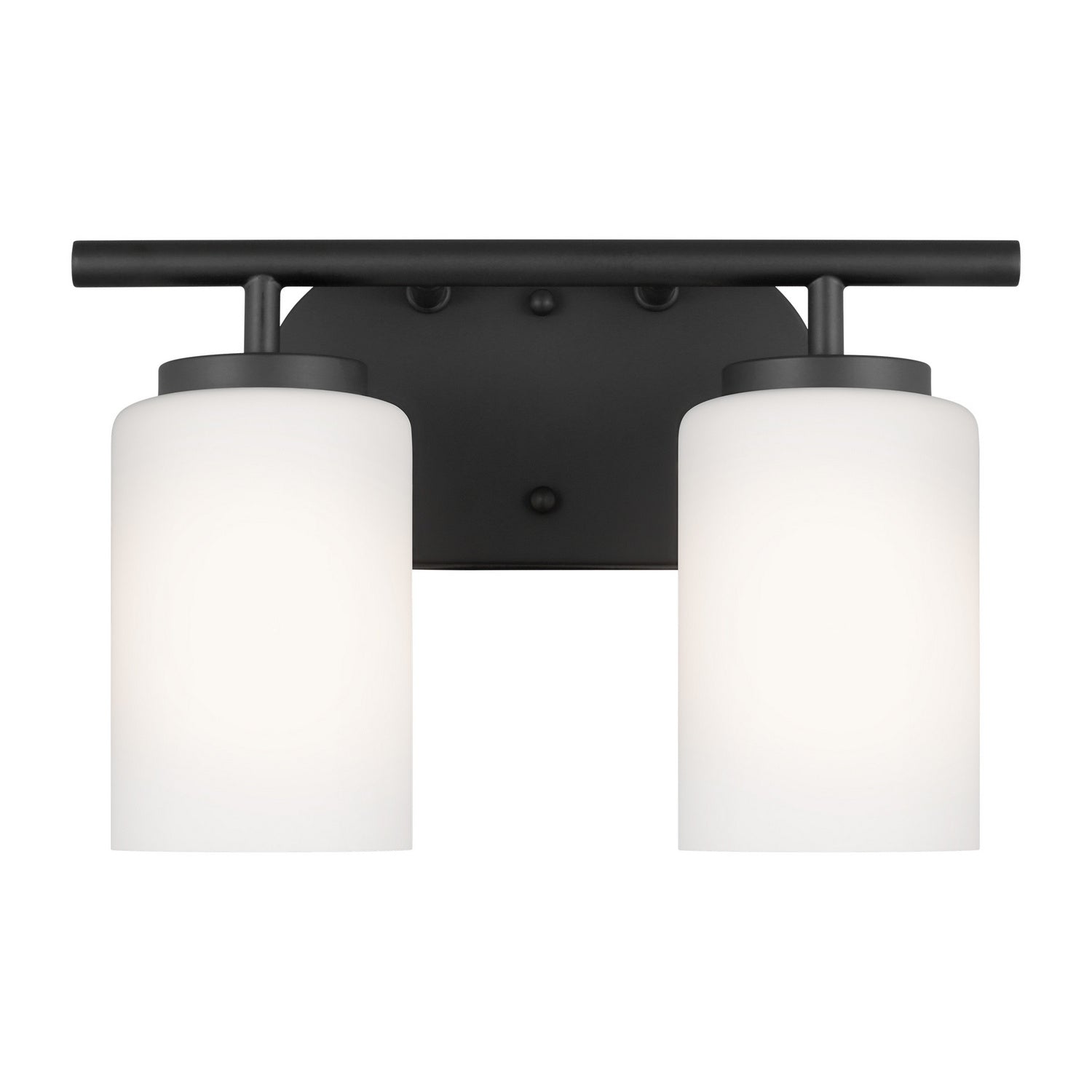 Generation Lighting. - 41161-112 - Two Light Wall / Bath - Oslo - Midnight Black