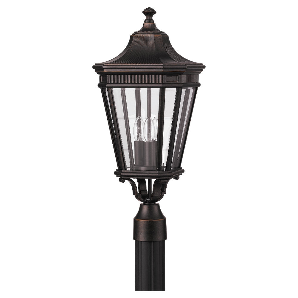 Generation Lighting. - OL5407GBZ - Three Light Outdoor Fixture - Cotswold Lane - Grecian Bronze