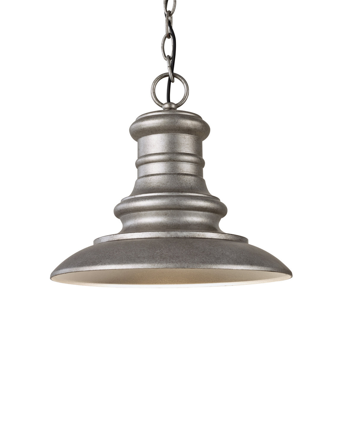 Generation Lighting. - OL8904TRD - One Light Outdoor Pendant - Redding Station - Tarnished Silver