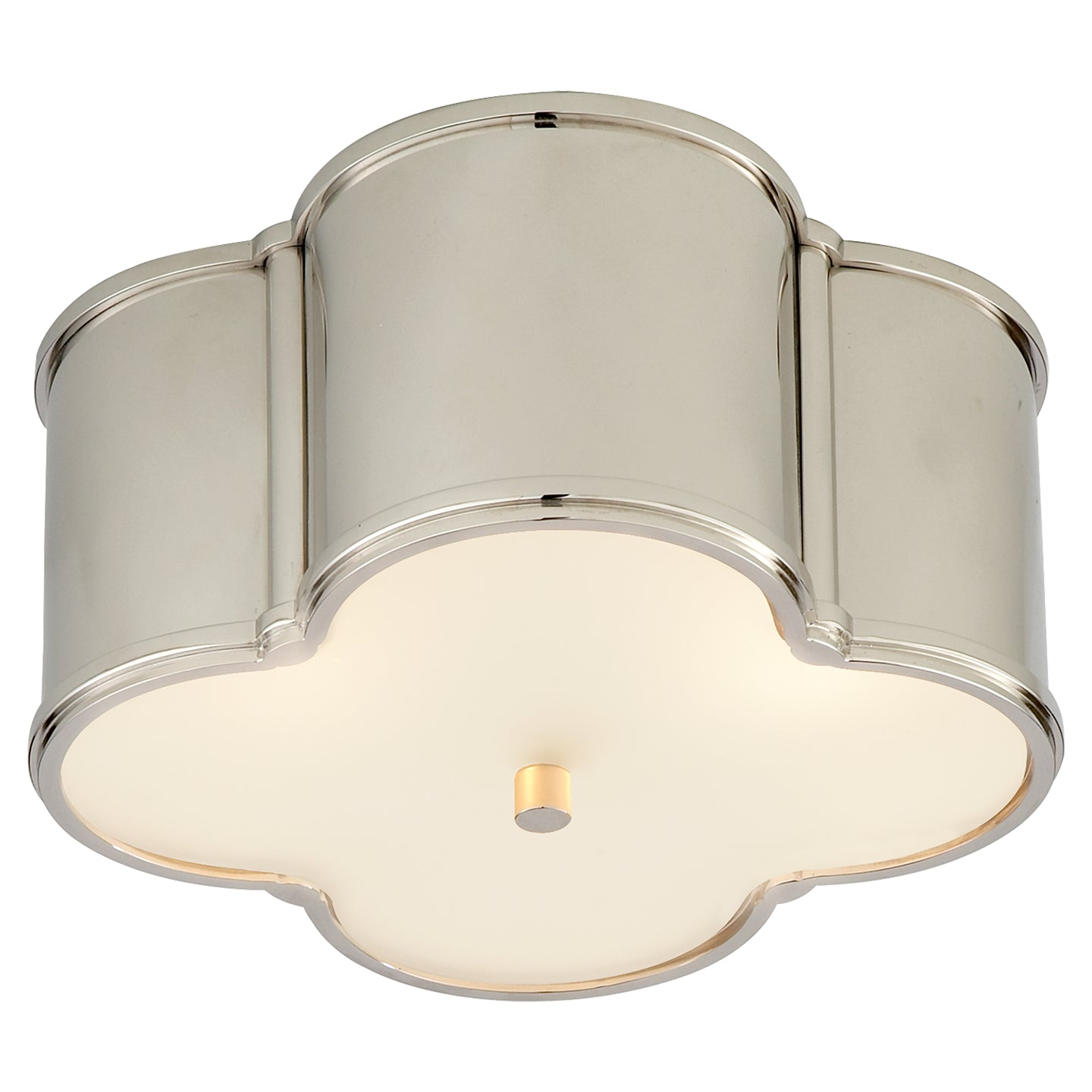 Visual Comfort Signature - AH 4014PN-FG - Two Light Flush Mount - Basil - Polished Nickel