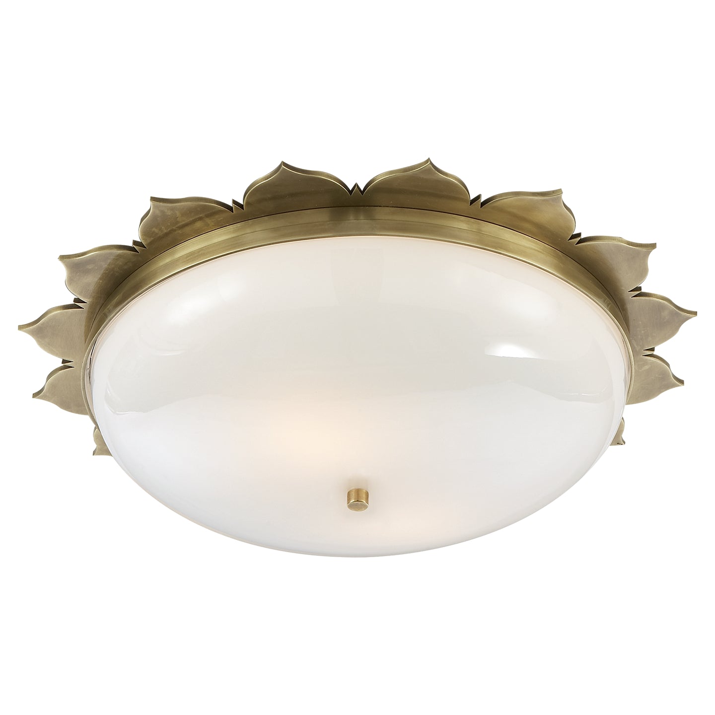 Visual Comfort Signature - AH 4030NB-WG - Two Light Flush Mount - Rachel - Natural Brass