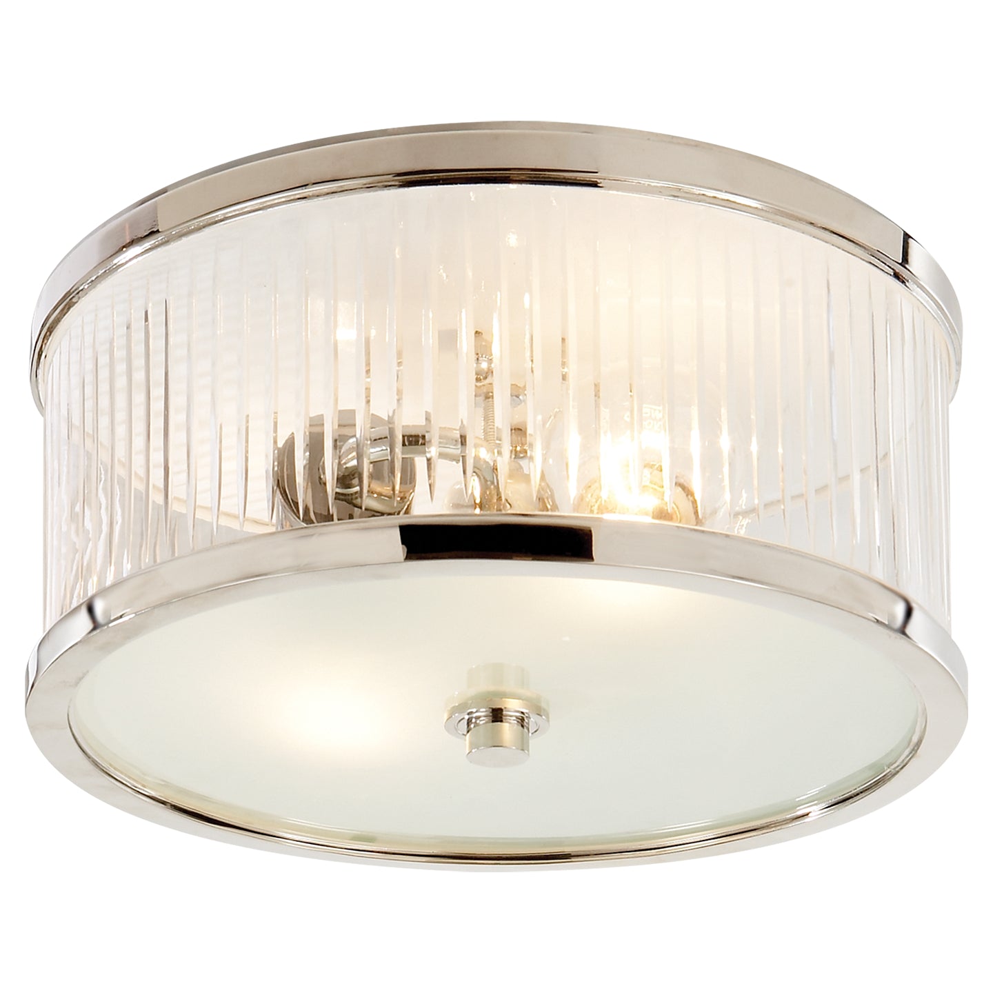 Visual Comfort Signature - AH 4200PN-FG - Two Light Flush Mount - Randolph - Polished Nickel