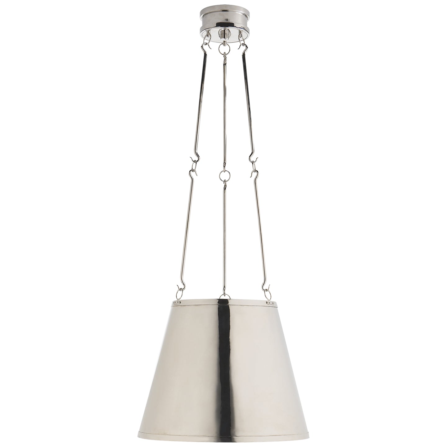 Visual Comfort Signature - AH 5210PN - Three Light Pendant - Lily - Polished Nickel